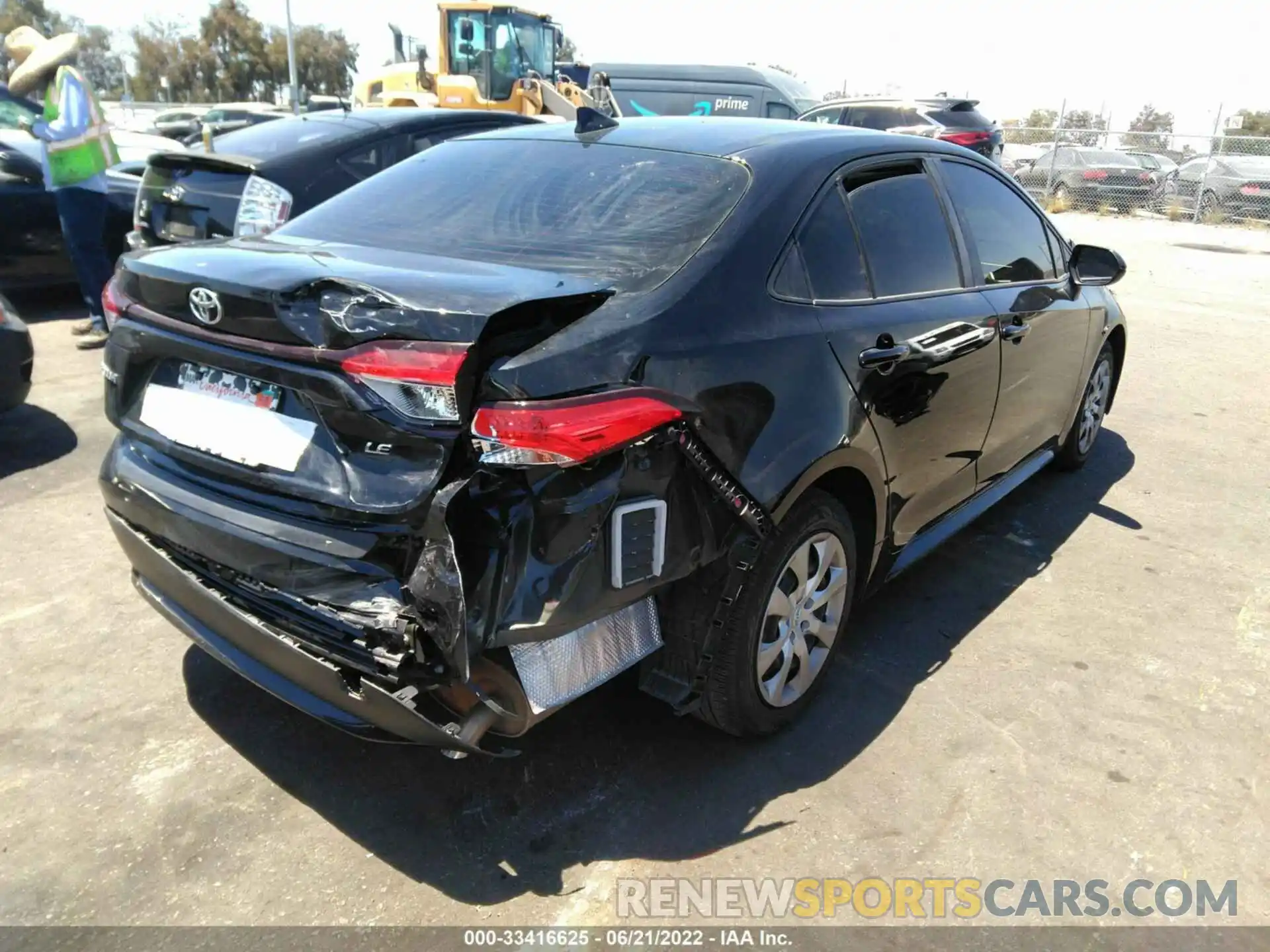 4 Photograph of a damaged car JTDEPMAE0MJ163413 TOYOTA COROLLA 2021