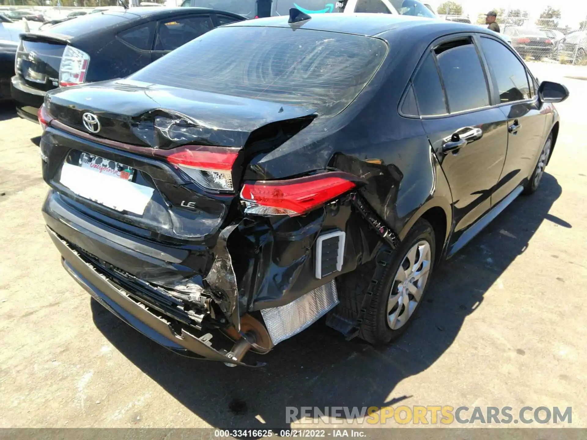 6 Photograph of a damaged car JTDEPMAE0MJ163413 TOYOTA COROLLA 2021