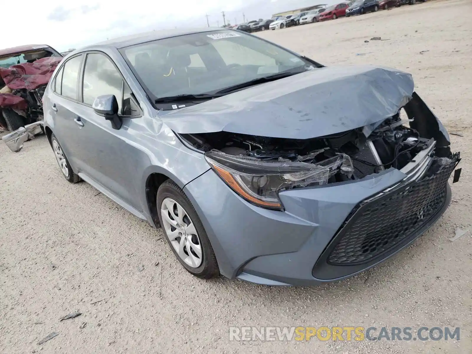 1 Photograph of a damaged car JTDEPMAE0MJ163833 TOYOTA COROLLA 2021