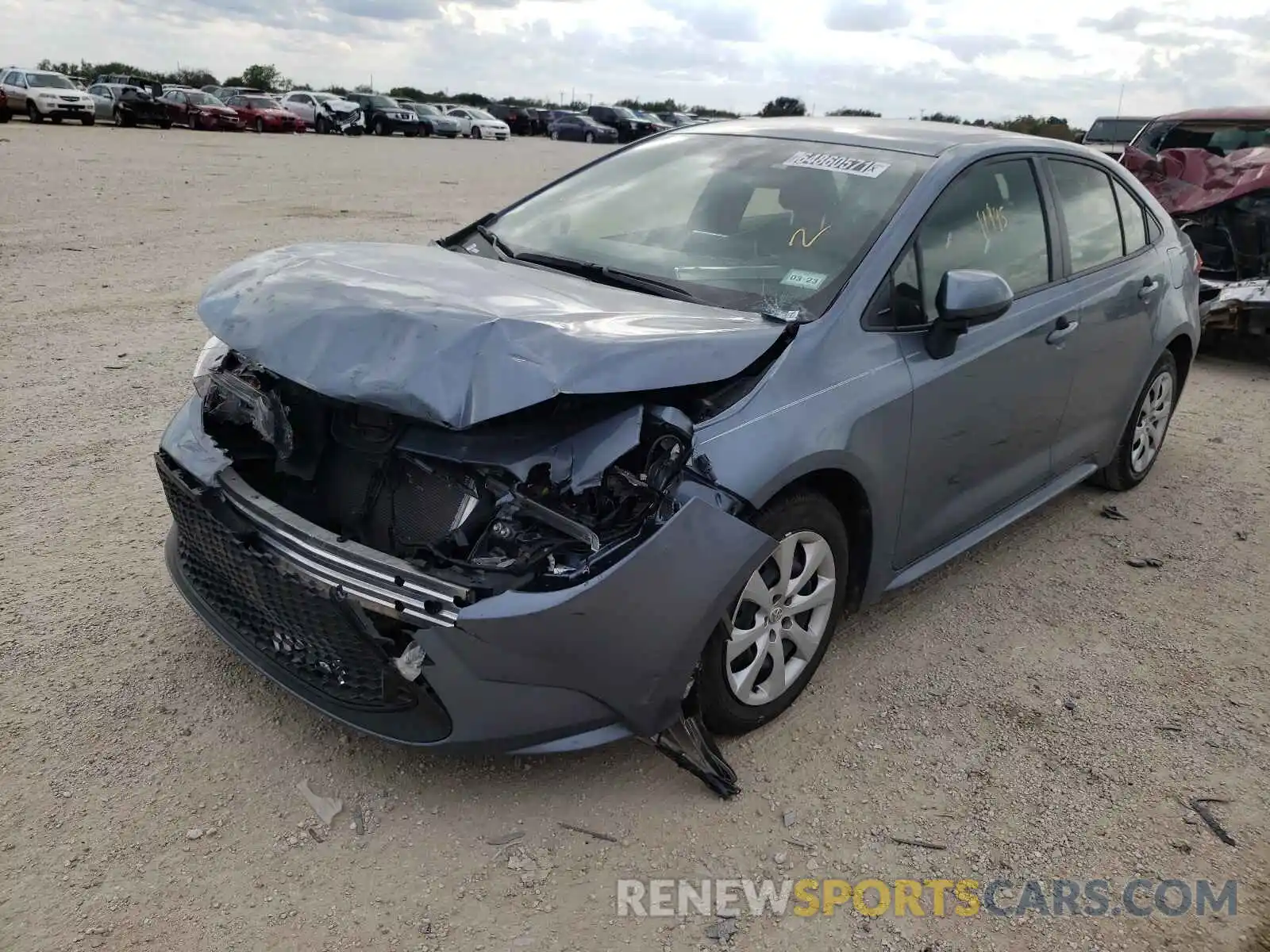 2 Photograph of a damaged car JTDEPMAE0MJ163833 TOYOTA COROLLA 2021