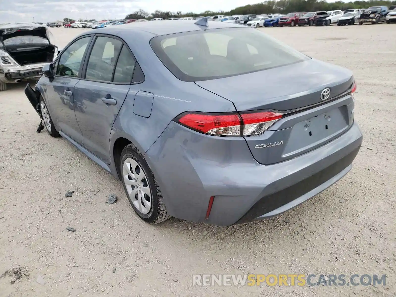 3 Photograph of a damaged car JTDEPMAE0MJ163833 TOYOTA COROLLA 2021