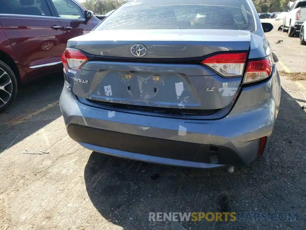 9 Photograph of a damaged car JTDEPMAE0MJ163959 TOYOTA COROLLA 2021