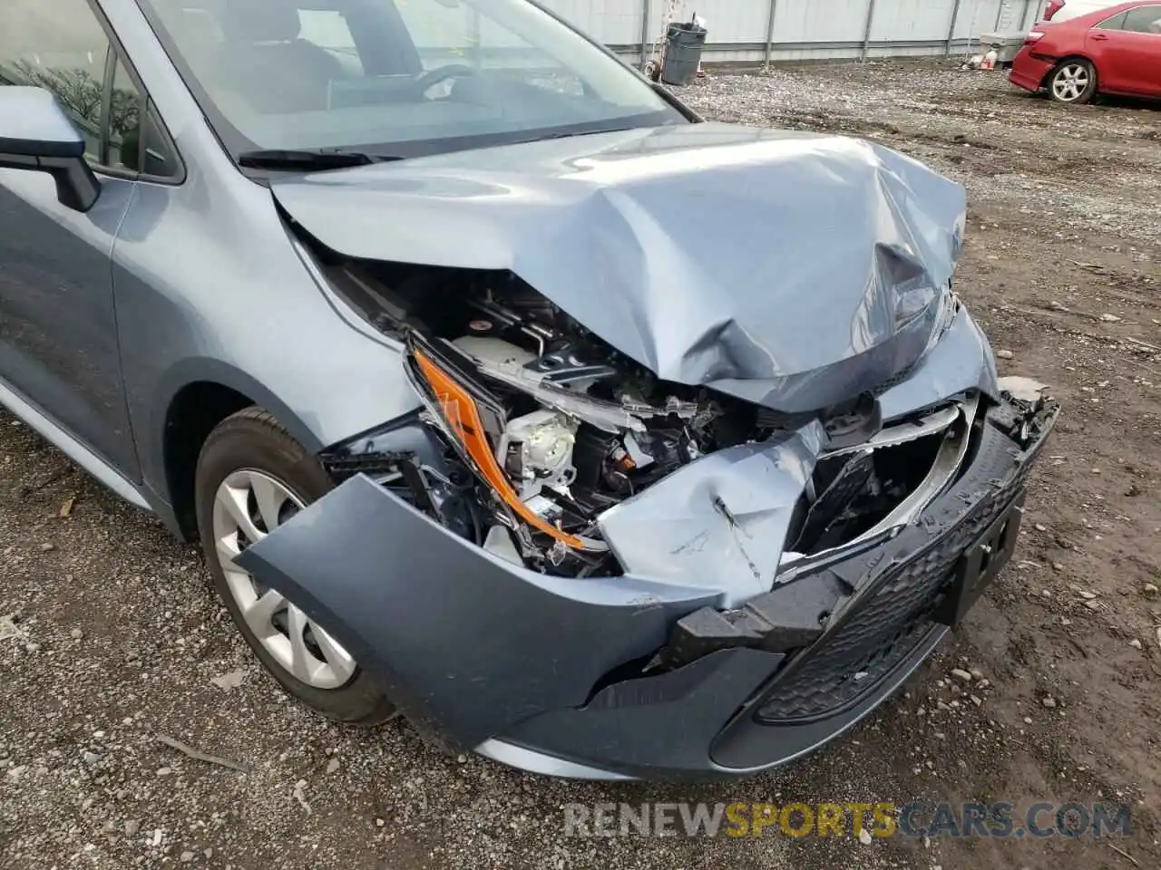 9 Photograph of a damaged car JTDEPMAE0MJ164884 TOYOTA COROLLA 2021