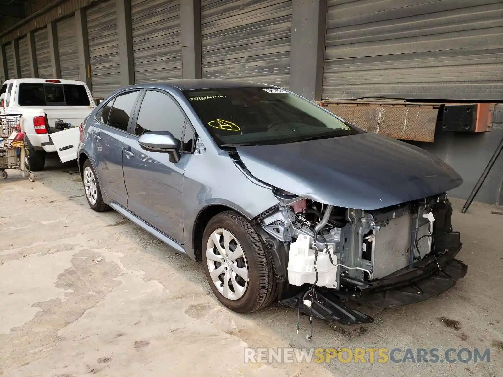 1 Photograph of a damaged car JTDEPMAE0MJ166635 TOYOTA COROLLA 2021