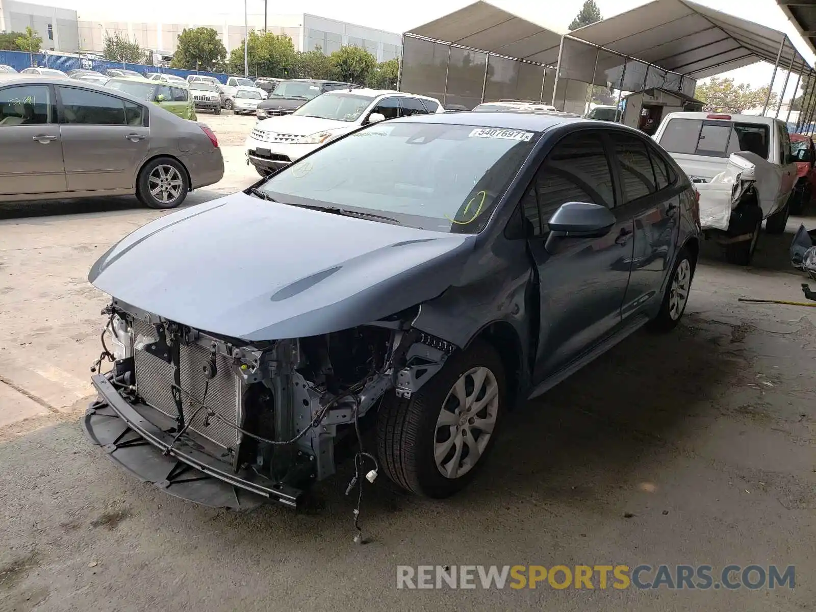 2 Photograph of a damaged car JTDEPMAE0MJ166635 TOYOTA COROLLA 2021