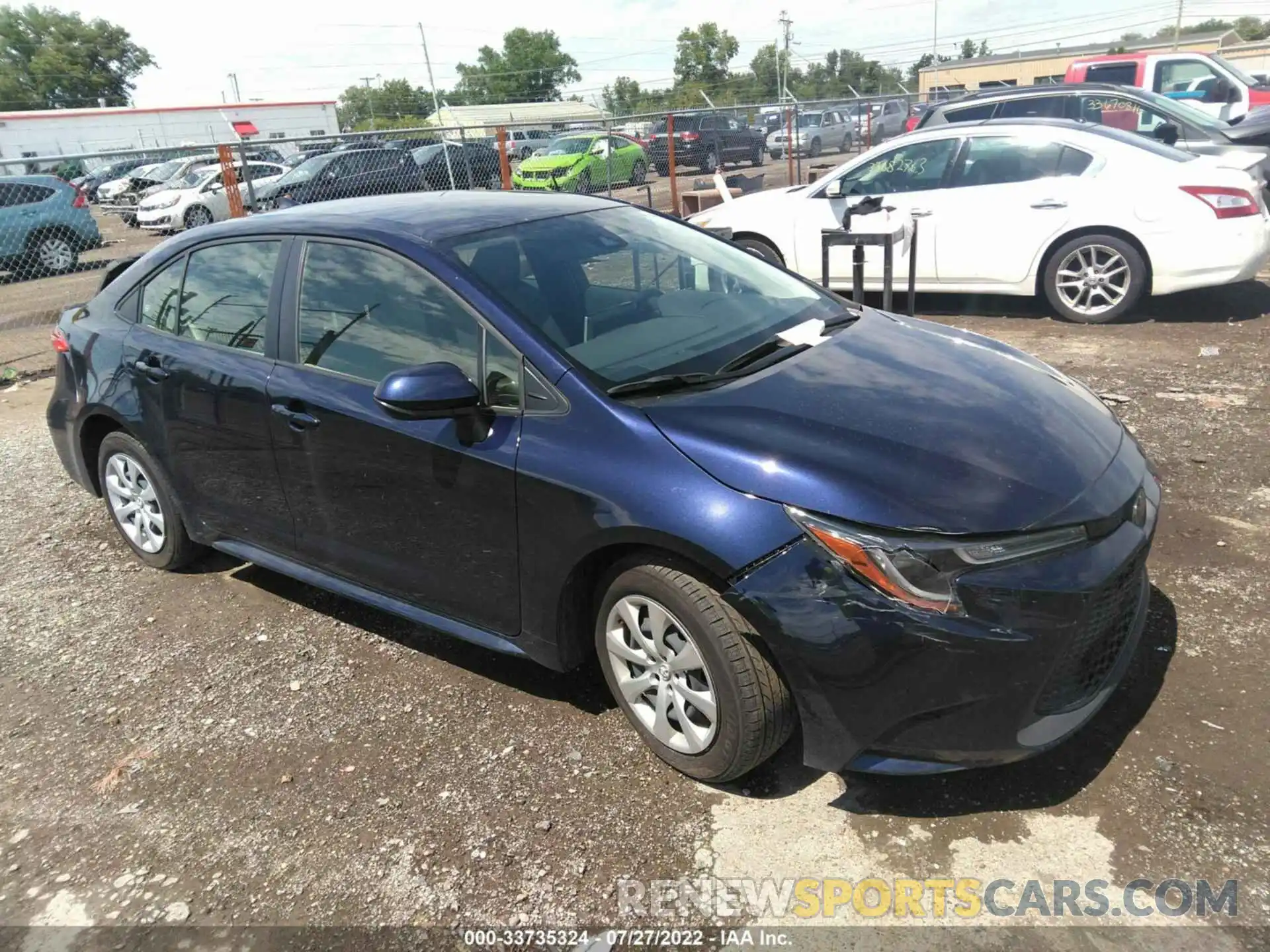 1 Photograph of a damaged car JTDEPMAE0MJ167221 TOYOTA COROLLA 2021