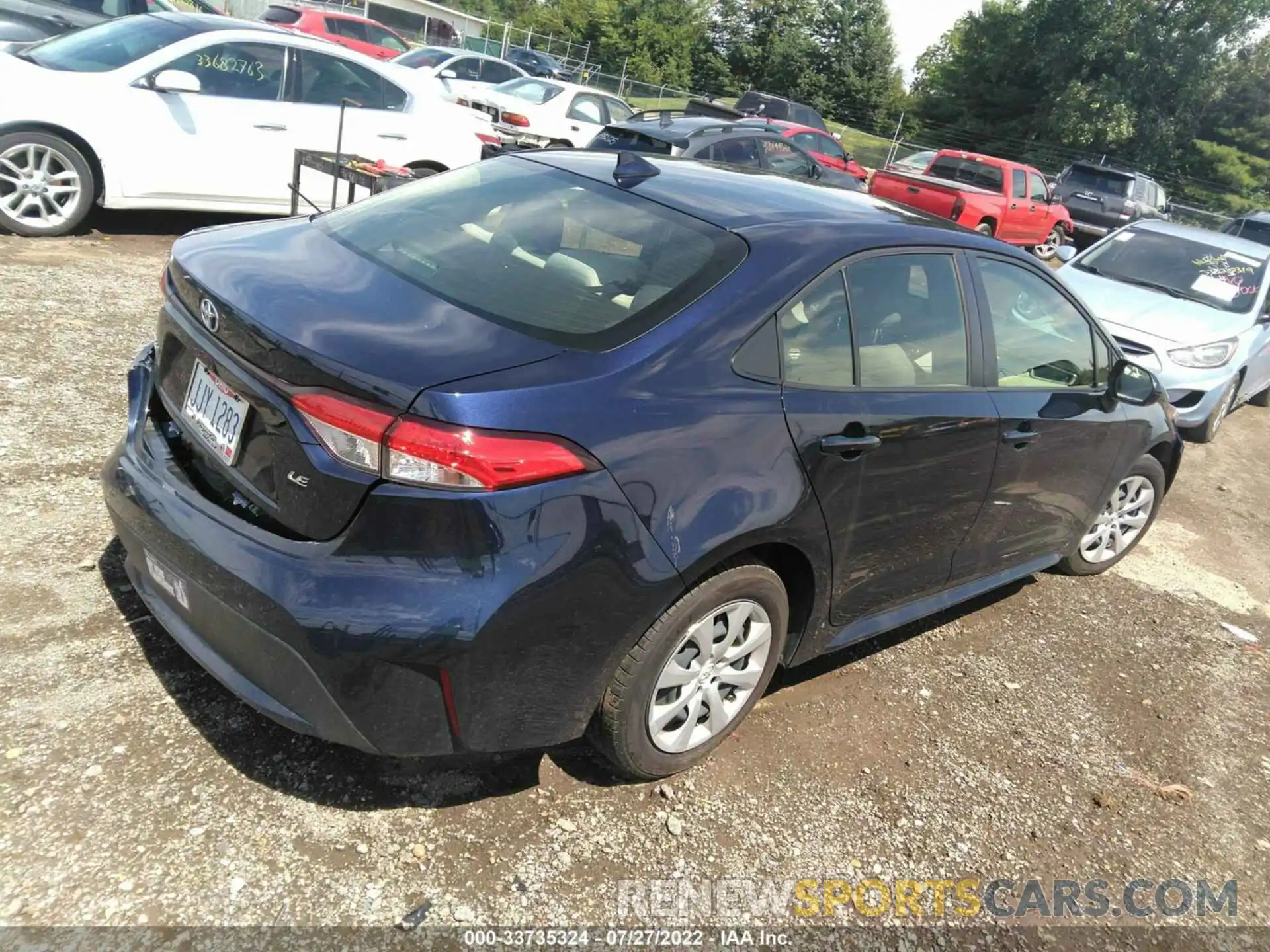 4 Photograph of a damaged car JTDEPMAE0MJ167221 TOYOTA COROLLA 2021