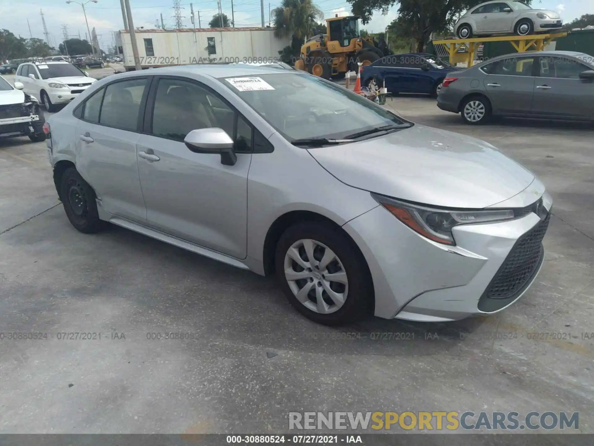 1 Photograph of a damaged car JTDEPMAE0MJ168319 TOYOTA COROLLA 2021