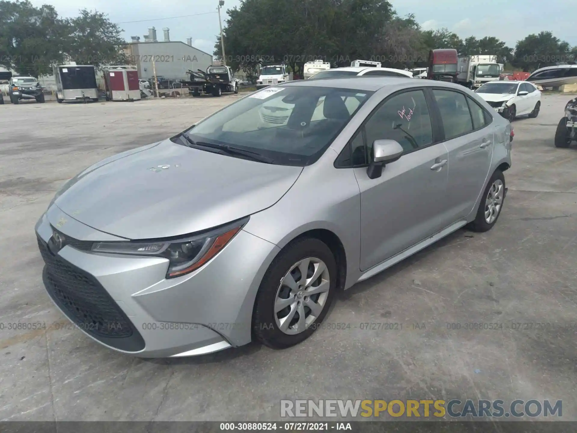 2 Photograph of a damaged car JTDEPMAE0MJ168319 TOYOTA COROLLA 2021