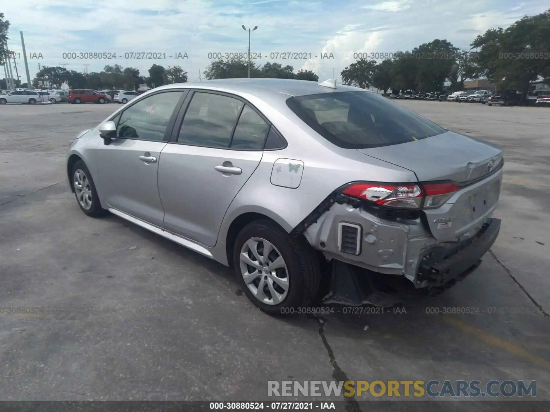 3 Photograph of a damaged car JTDEPMAE0MJ168319 TOYOTA COROLLA 2021