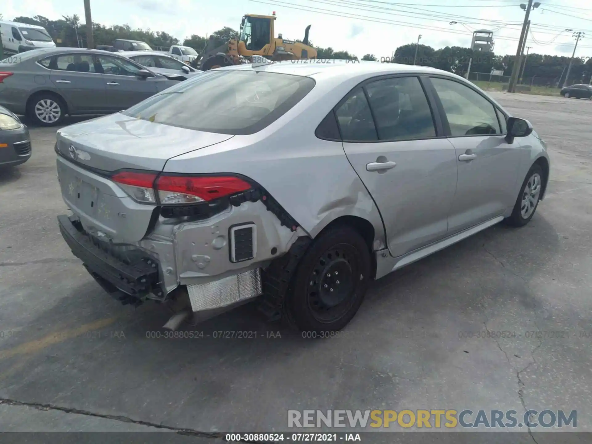 4 Photograph of a damaged car JTDEPMAE0MJ168319 TOYOTA COROLLA 2021