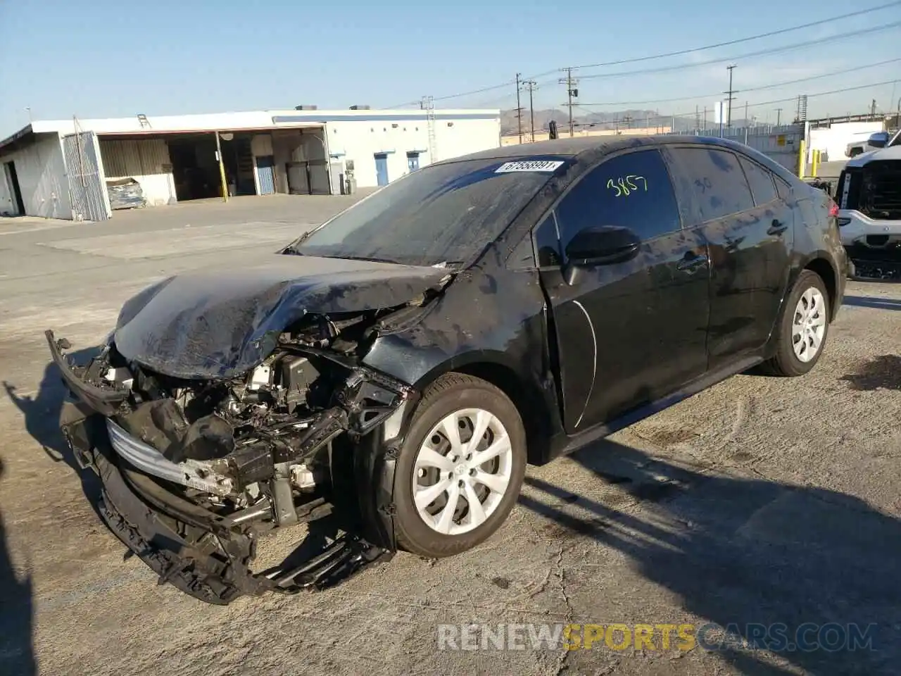 2 Photograph of a damaged car JTDEPMAE0MJ168532 TOYOTA COROLLA 2021