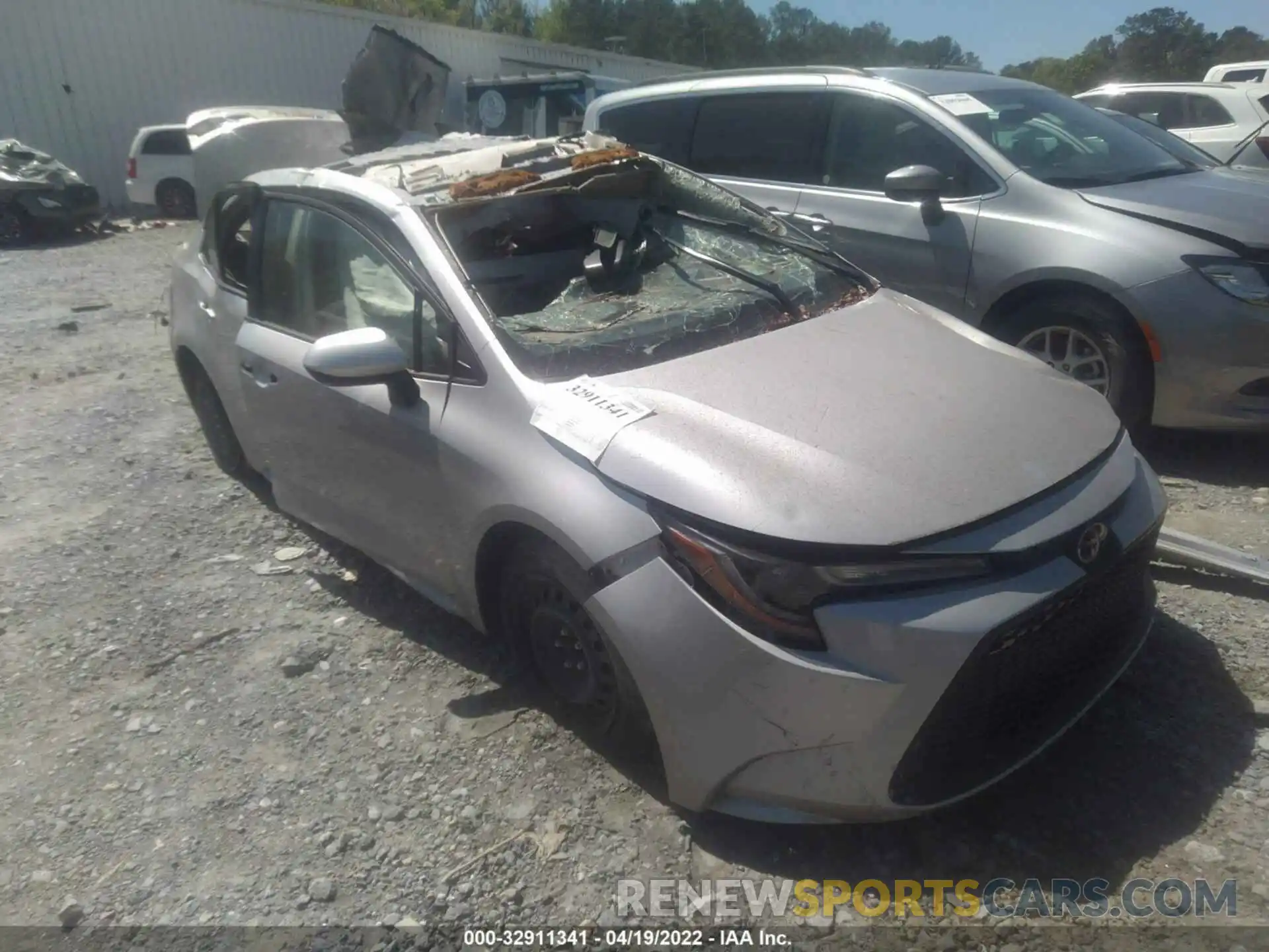 1 Photograph of a damaged car JTDEPMAE0MJ168711 TOYOTA COROLLA 2021