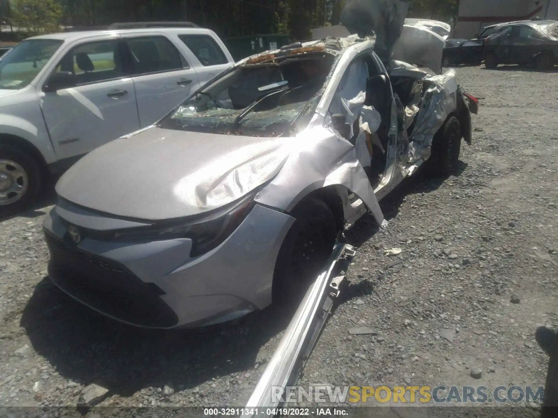 2 Photograph of a damaged car JTDEPMAE0MJ168711 TOYOTA COROLLA 2021