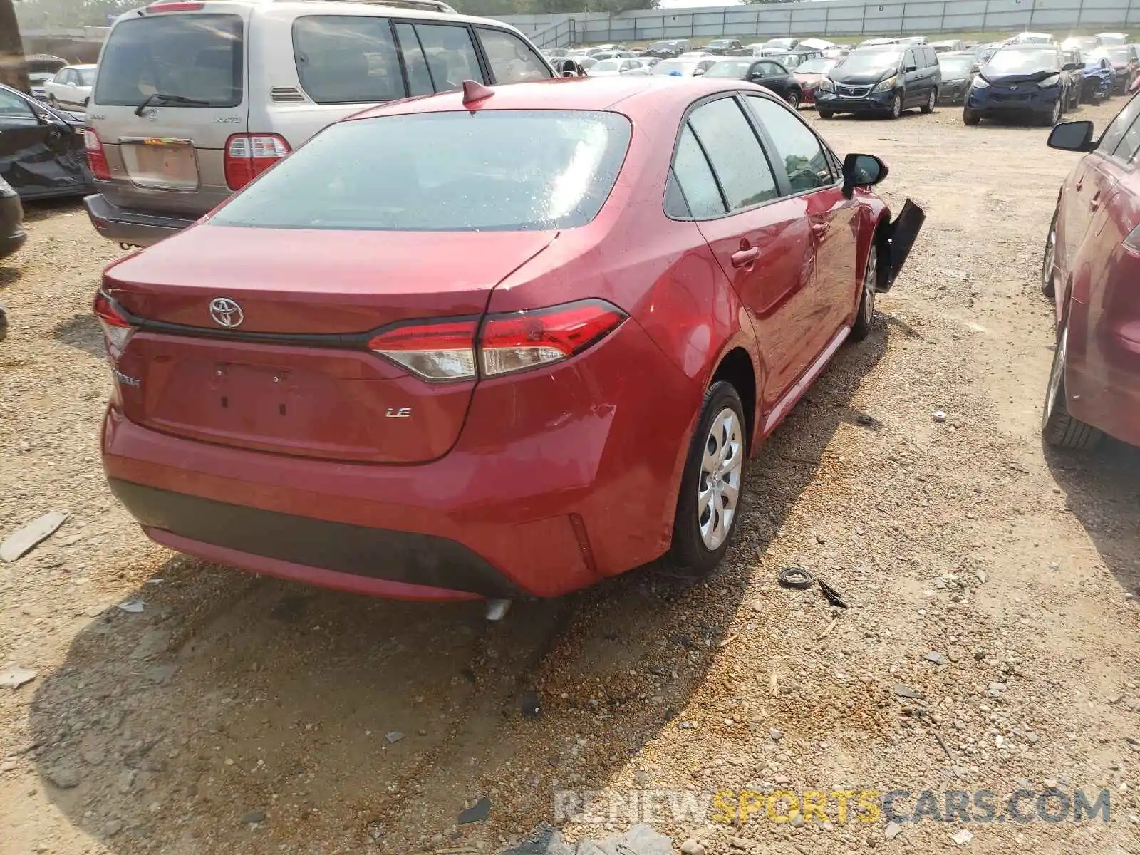 4 Photograph of a damaged car JTDEPMAE0MJ168904 TOYOTA COROLLA 2021