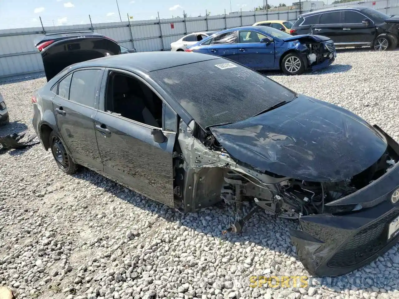 1 Photograph of a damaged car JTDEPMAE0MJ169406 TOYOTA COROLLA 2021