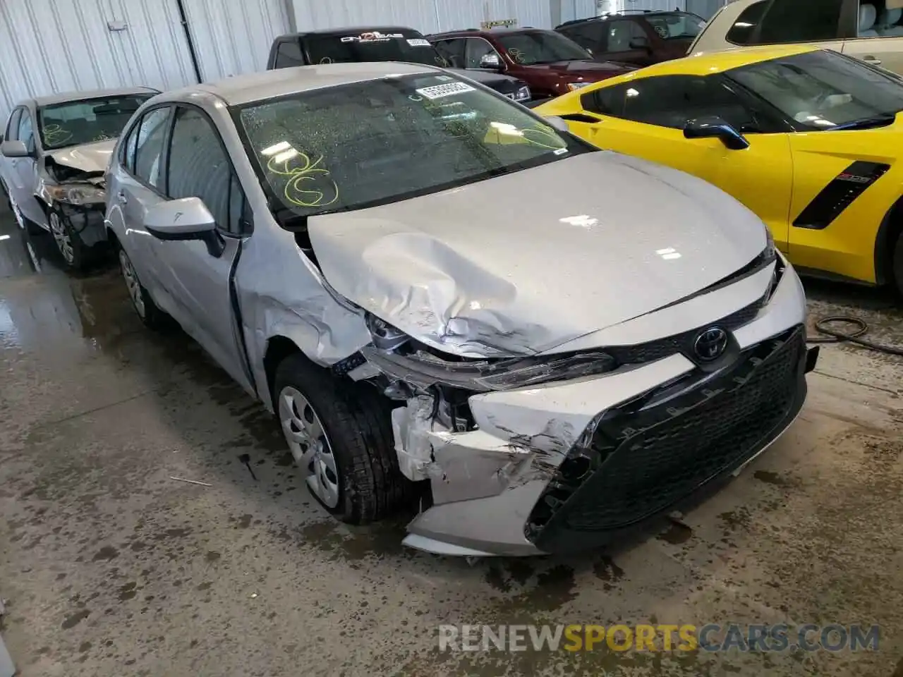 1 Photograph of a damaged car JTDEPMAE0MJ170958 TOYOTA COROLLA 2021