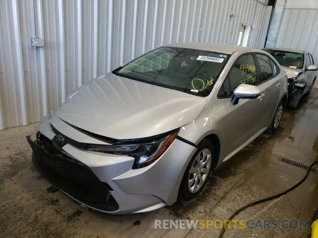 2 Photograph of a damaged car JTDEPMAE0MJ170958 TOYOTA COROLLA 2021