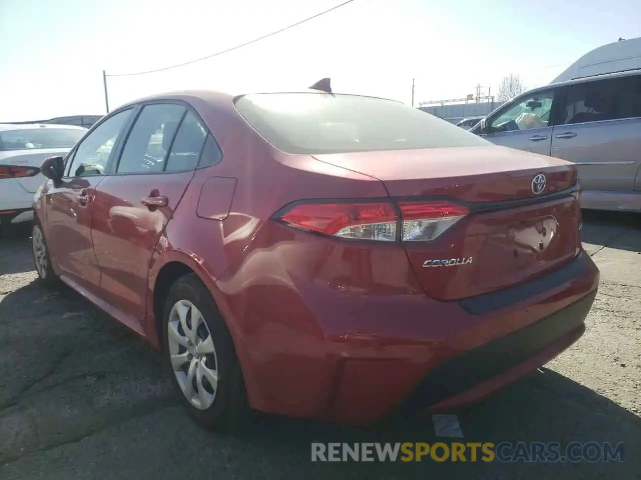 3 Photograph of a damaged car JTDEPMAE0MJ174492 TOYOTA COROLLA 2021