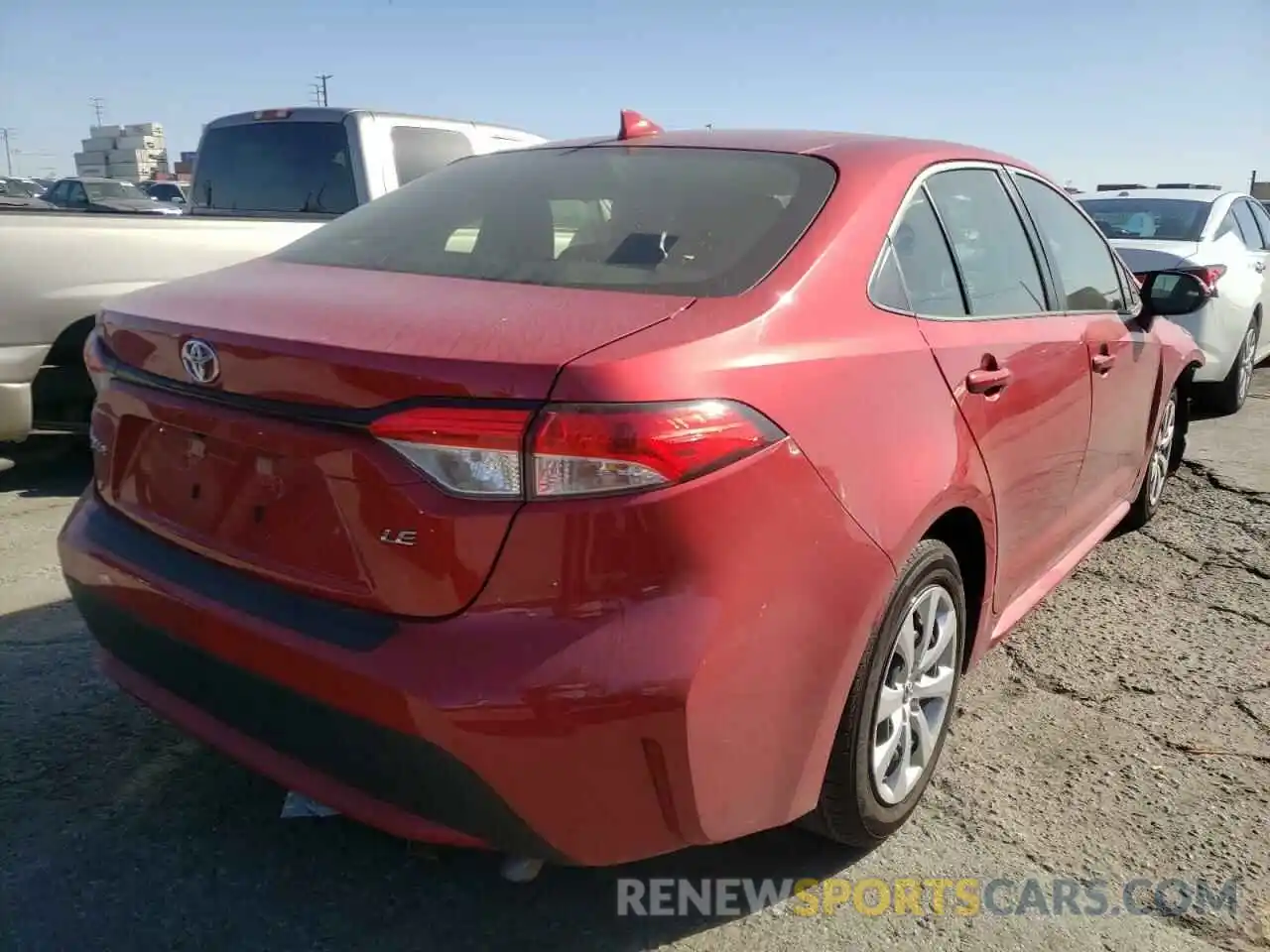 4 Photograph of a damaged car JTDEPMAE0MJ174492 TOYOTA COROLLA 2021