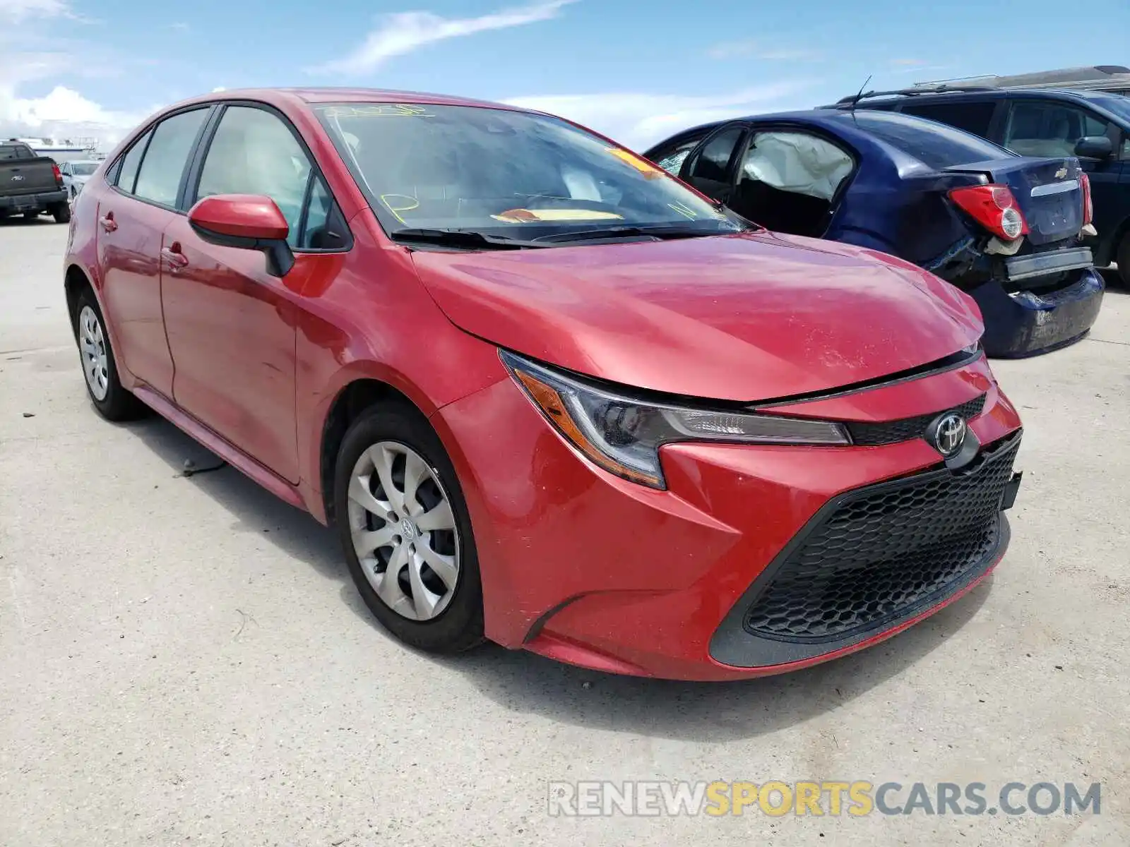 1 Photograph of a damaged car JTDEPMAE0MJ174749 TOYOTA COROLLA 2021