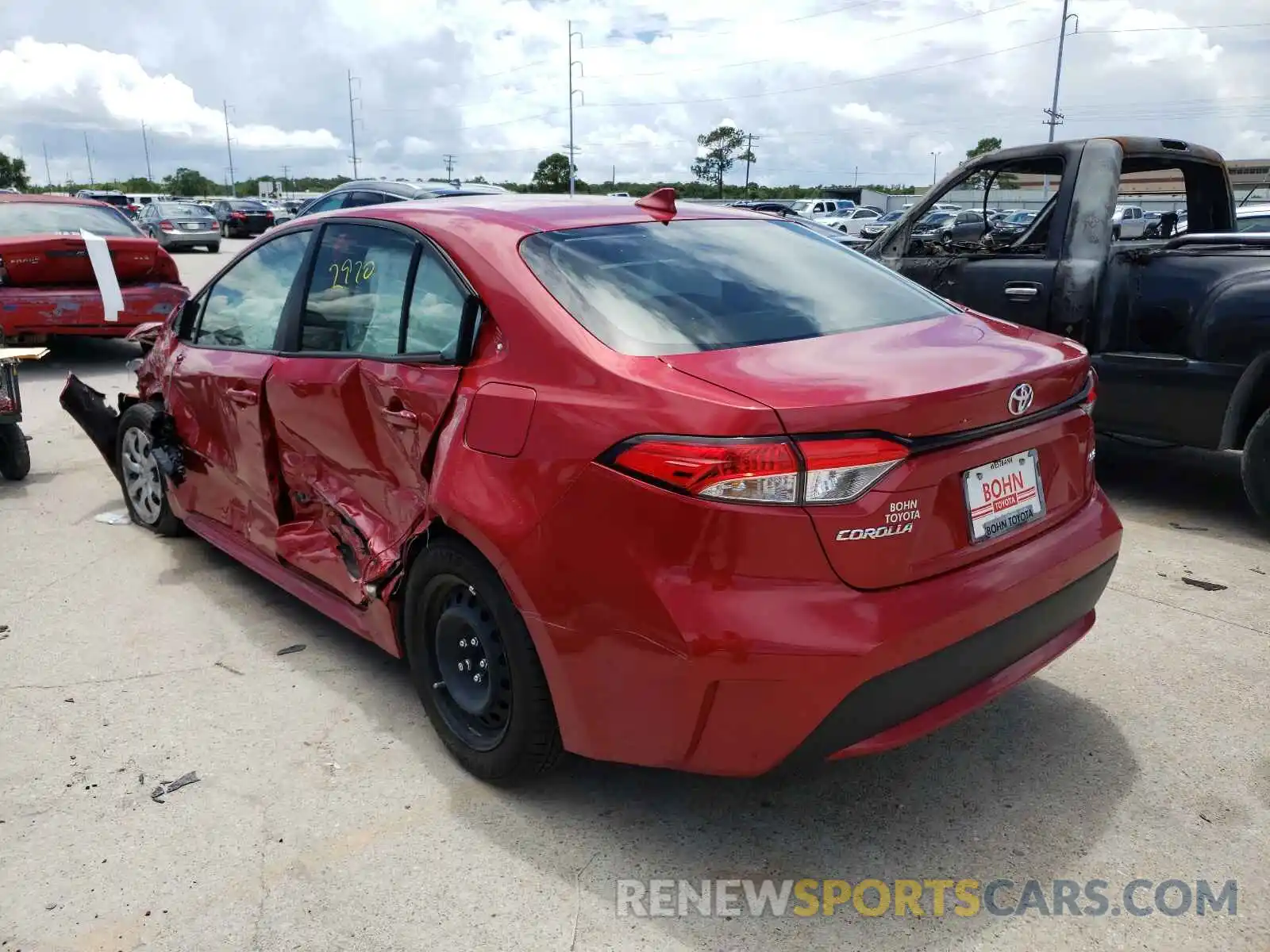 3 Photograph of a damaged car JTDEPMAE0MJ174749 TOYOTA COROLLA 2021