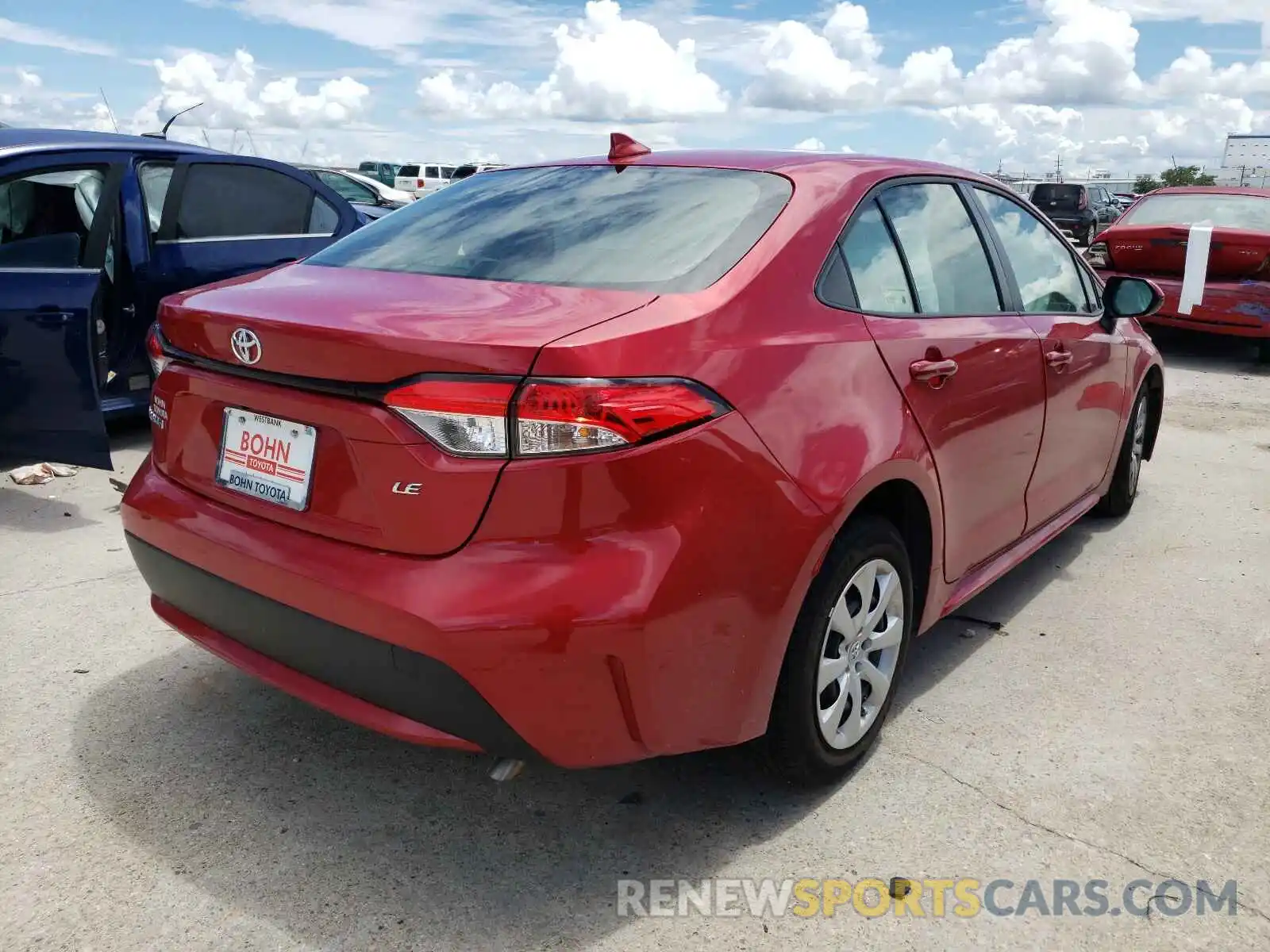 4 Photograph of a damaged car JTDEPMAE0MJ174749 TOYOTA COROLLA 2021