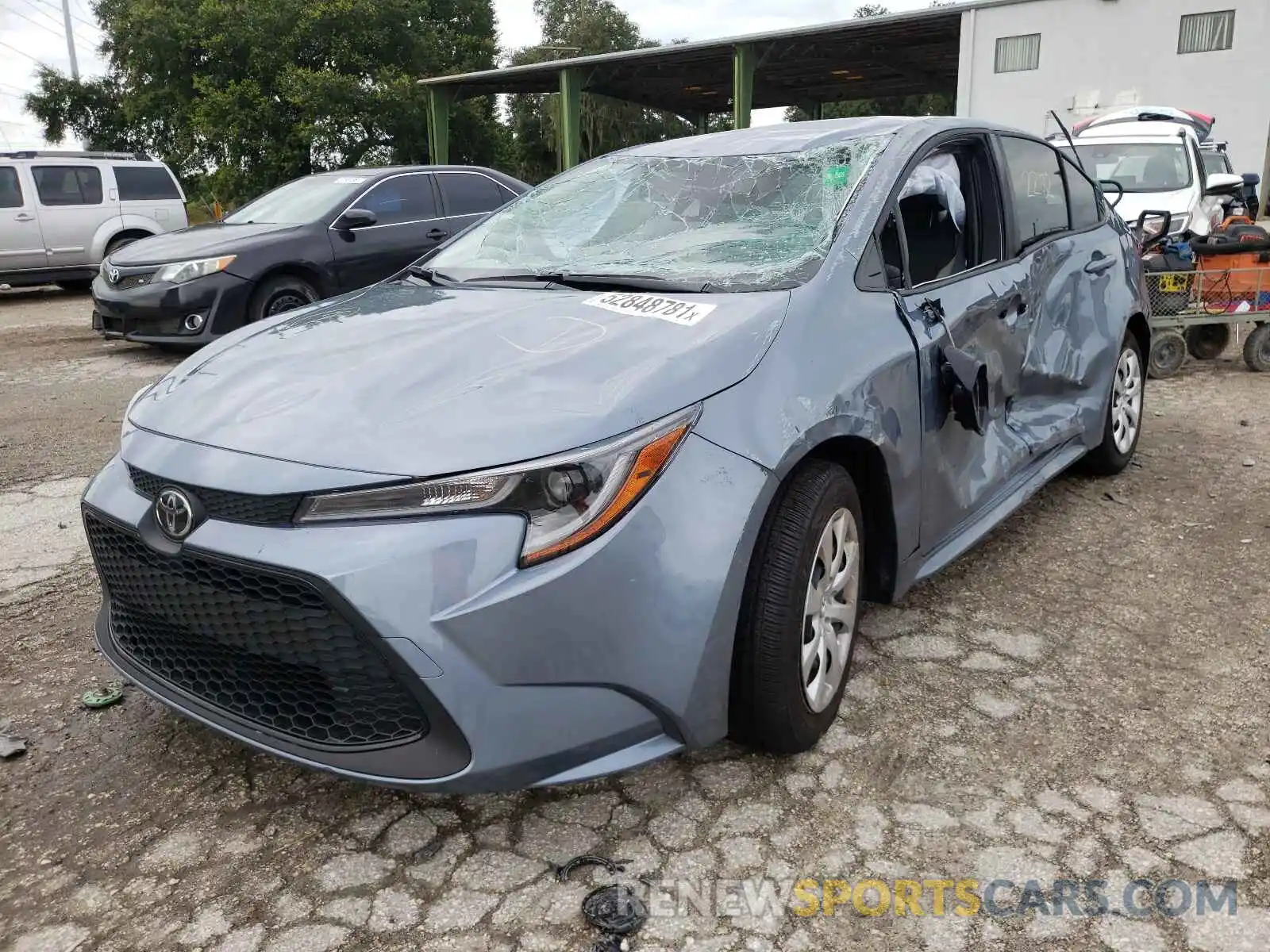 2 Photograph of a damaged car JTDEPMAE0MJ174797 TOYOTA COROLLA 2021