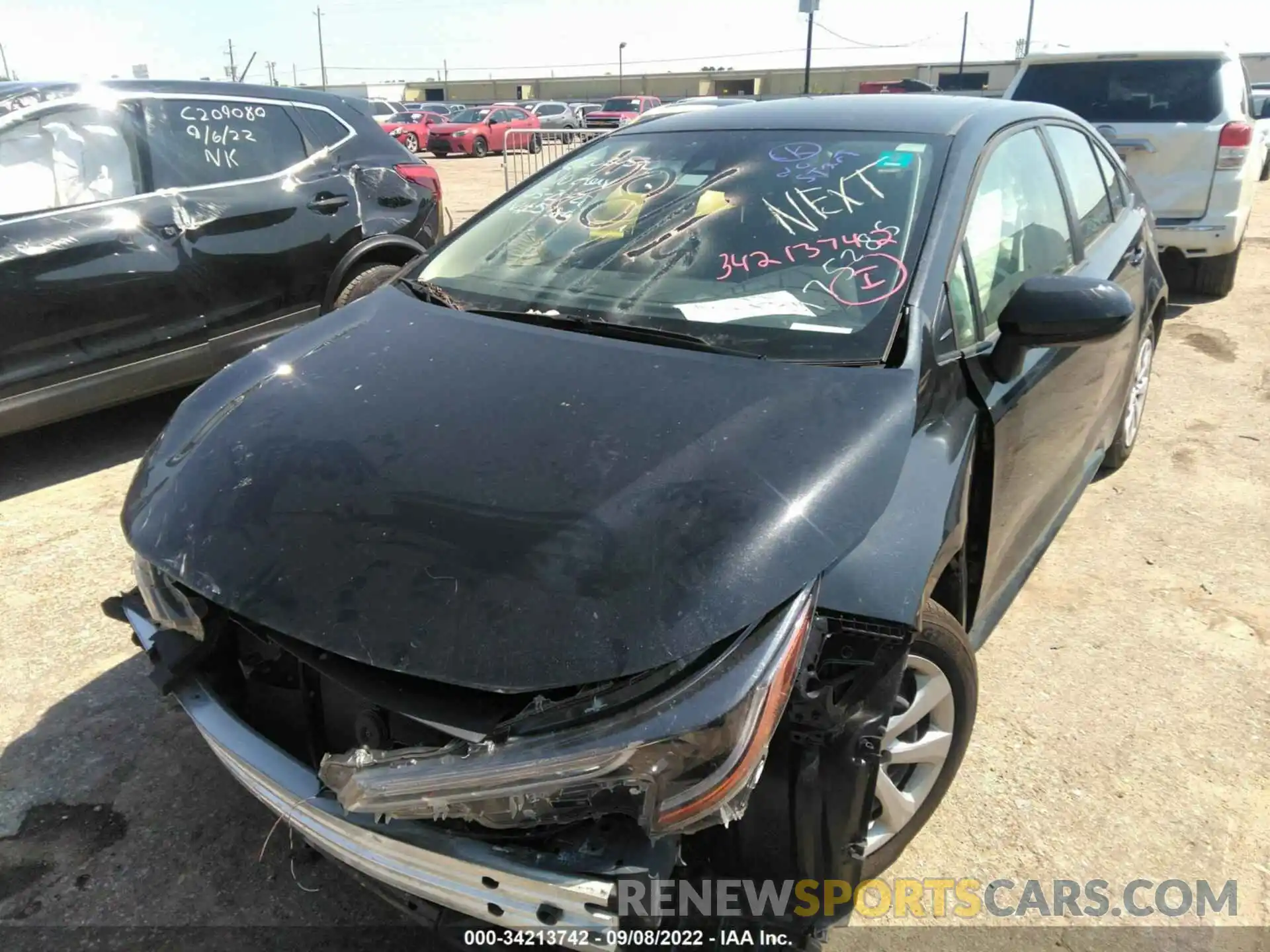 2 Photograph of a damaged car JTDEPMAE0MJ175285 TOYOTA COROLLA 2021