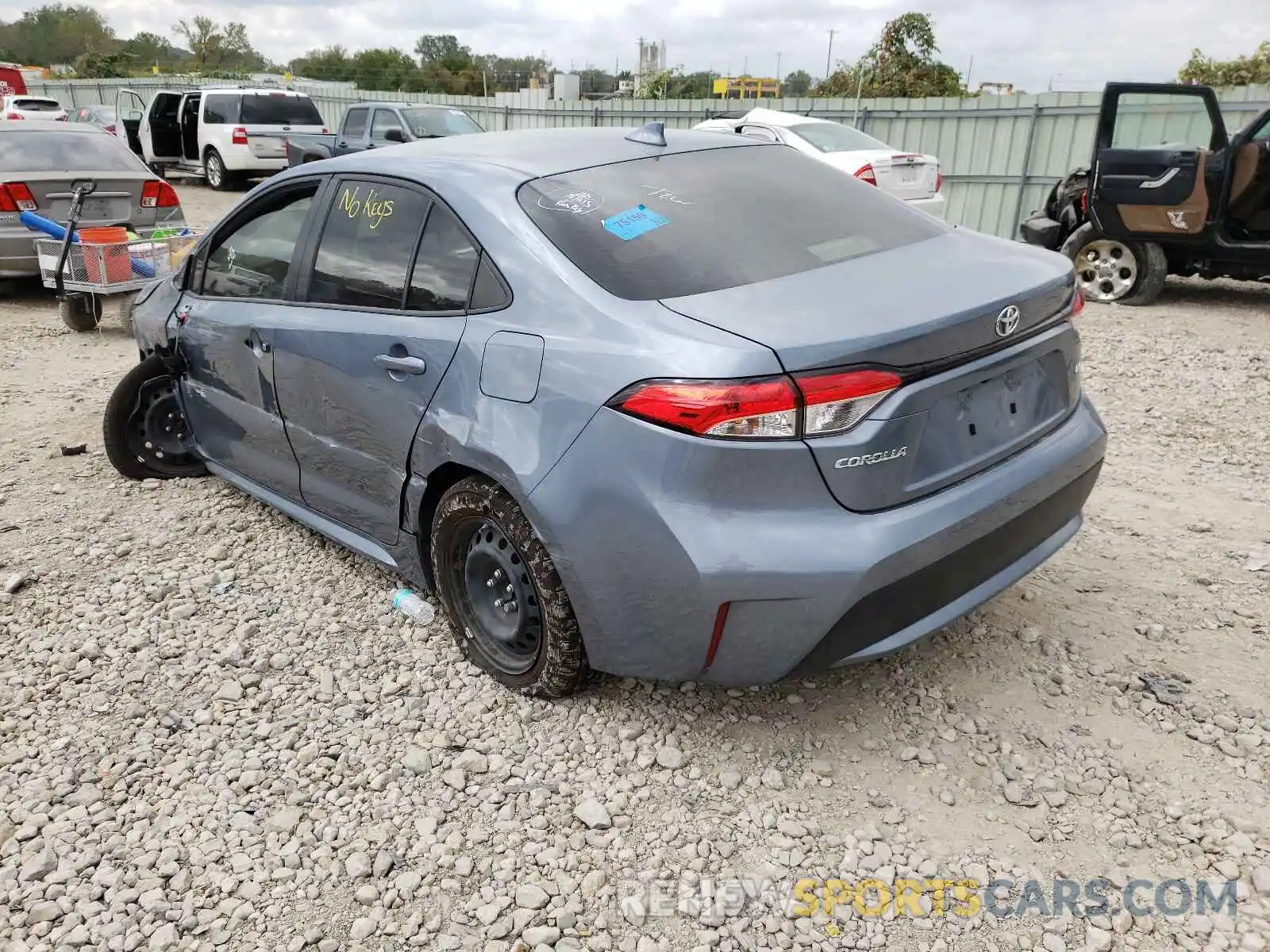 3 Photograph of a damaged car JTDEPMAE0MJ176274 TOYOTA COROLLA 2021