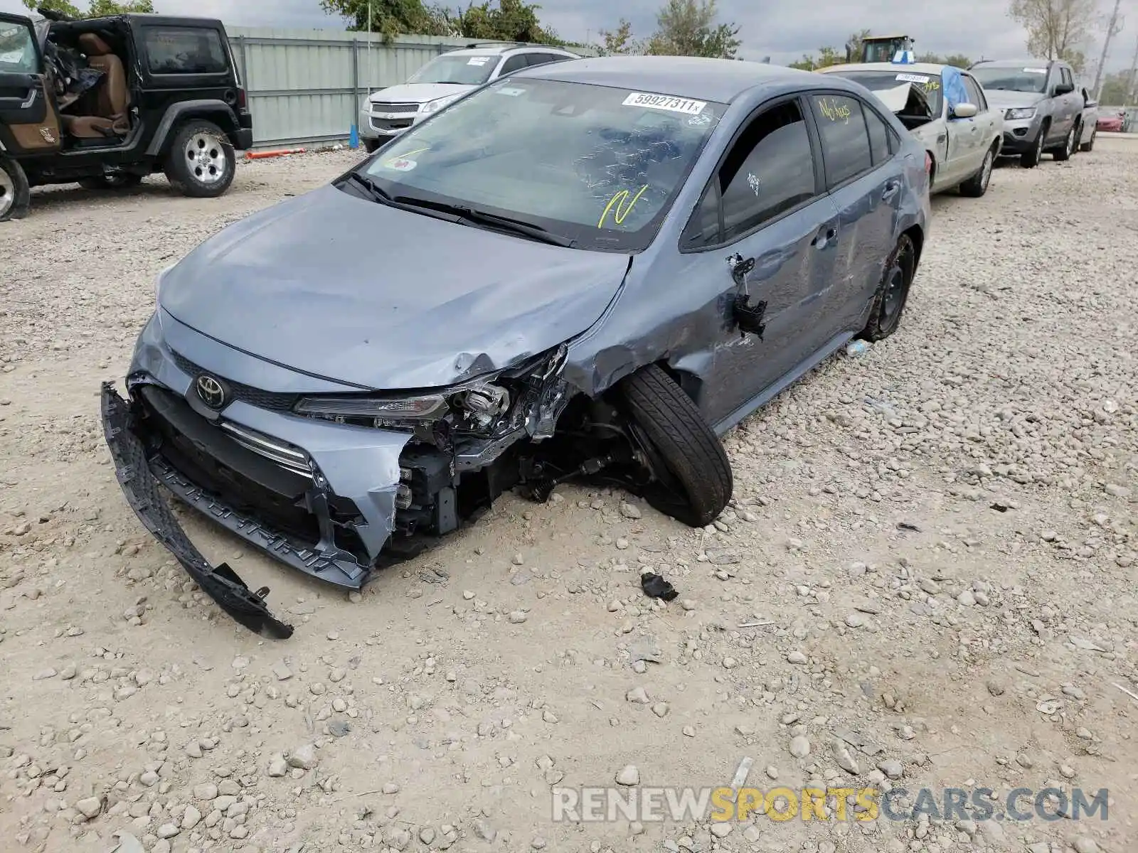 9 Photograph of a damaged car JTDEPMAE0MJ176274 TOYOTA COROLLA 2021