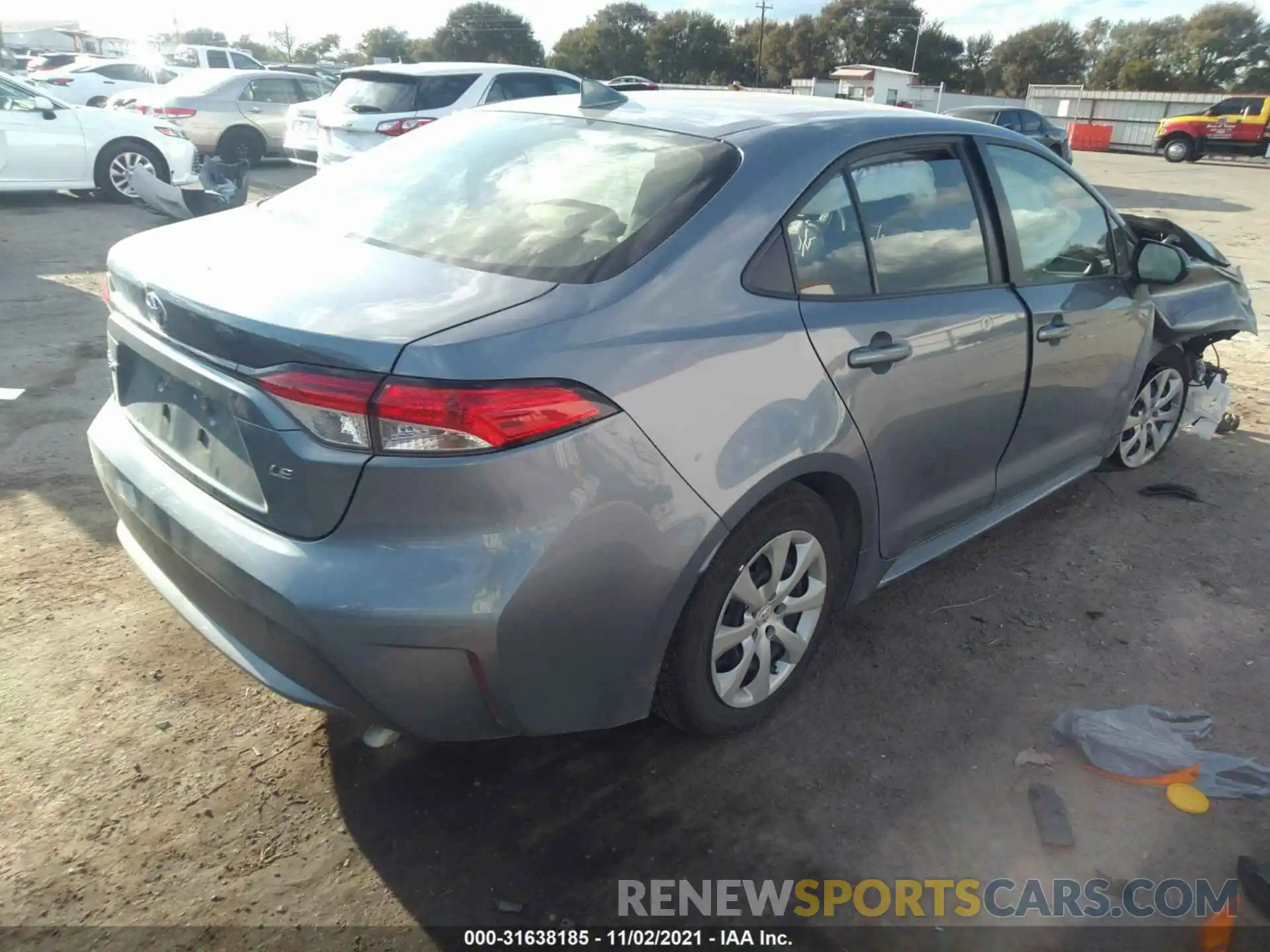 4 Photograph of a damaged car JTDEPMAE0MJ177215 TOYOTA COROLLA 2021