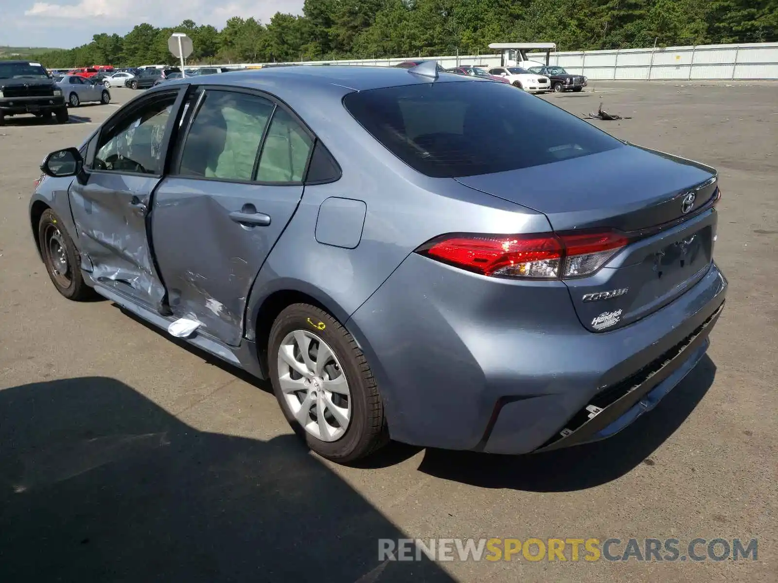 3 Photograph of a damaged car JTDEPMAE0MJ179370 TOYOTA COROLLA 2021