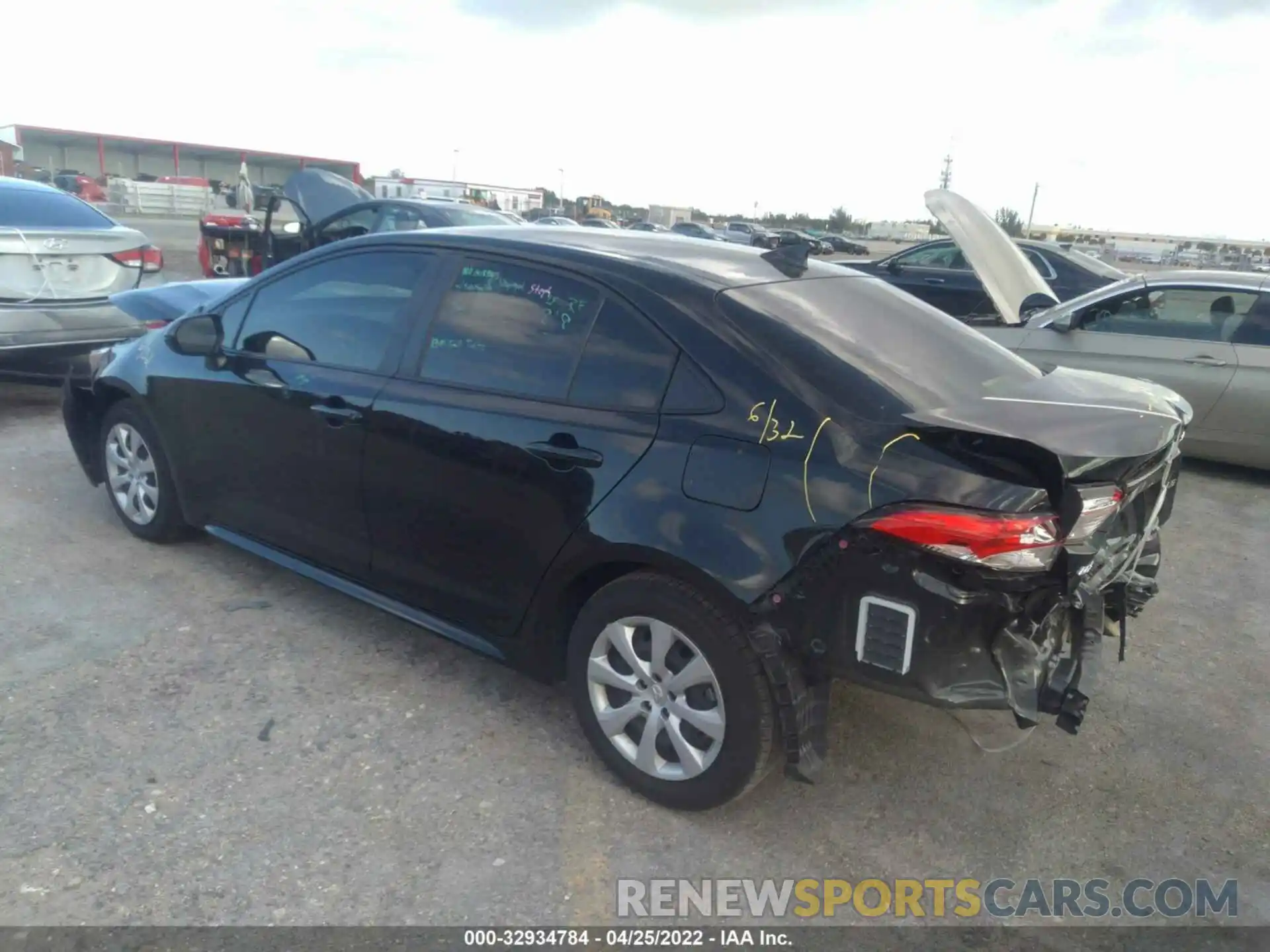 3 Photograph of a damaged car JTDEPMAE0MJ179448 TOYOTA COROLLA 2021