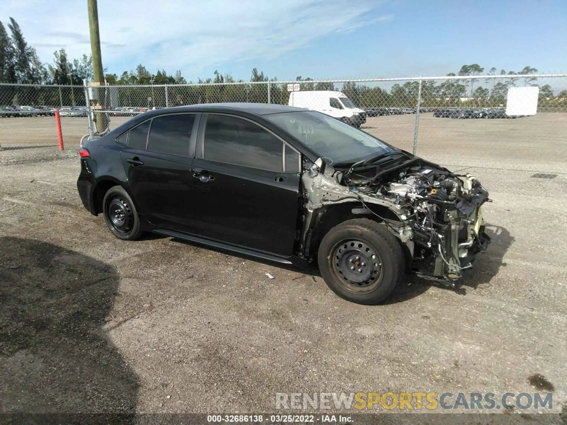 1 Photograph of a damaged car JTDEPMAE0MJ180017 TOYOTA COROLLA 2021