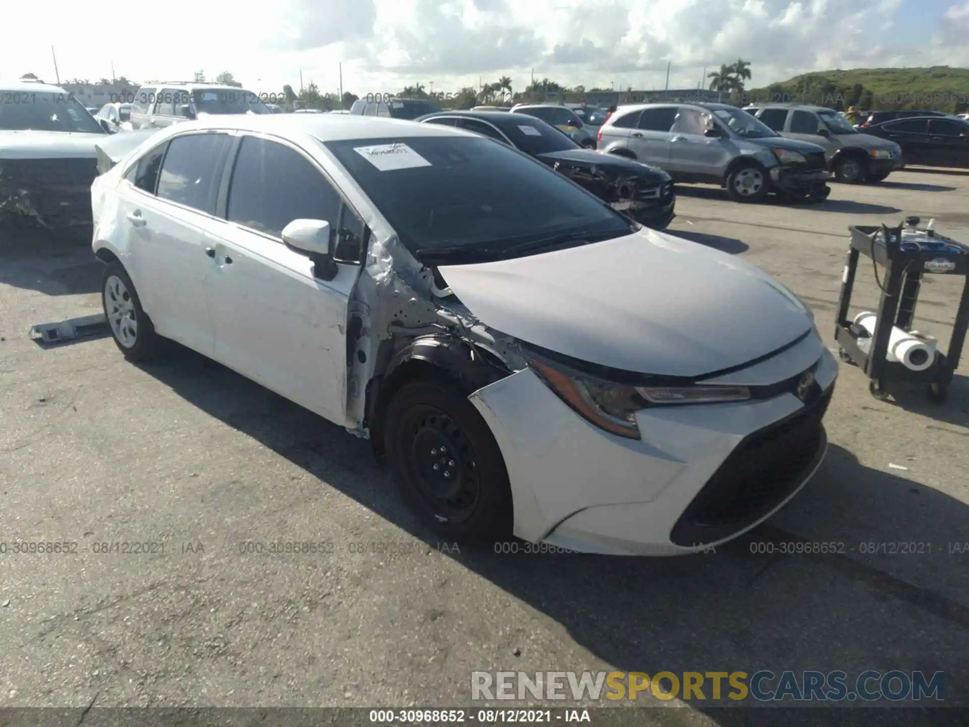 1 Photograph of a damaged car JTDEPMAE0MJ181202 TOYOTA COROLLA 2021