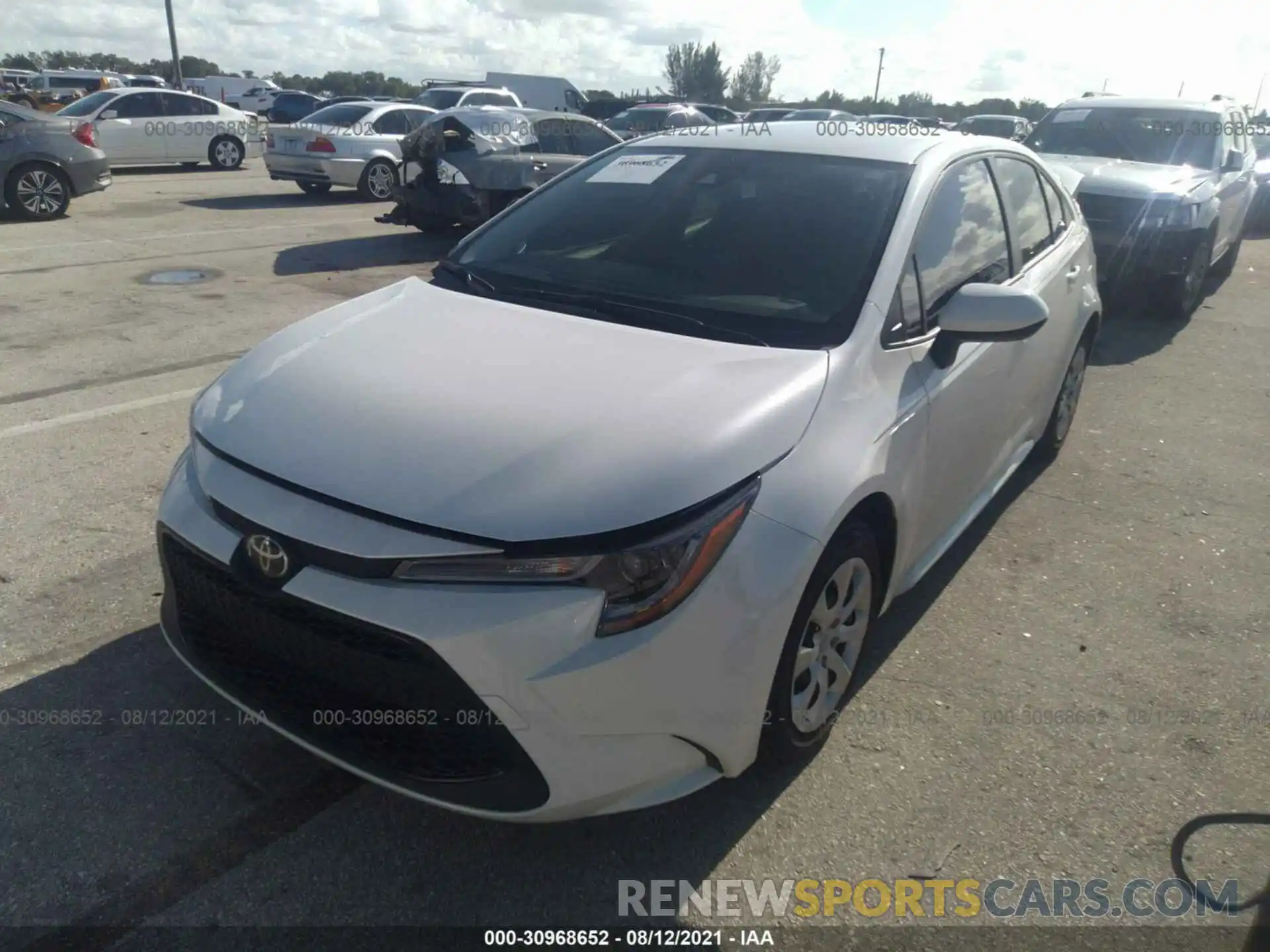 2 Photograph of a damaged car JTDEPMAE0MJ181202 TOYOTA COROLLA 2021