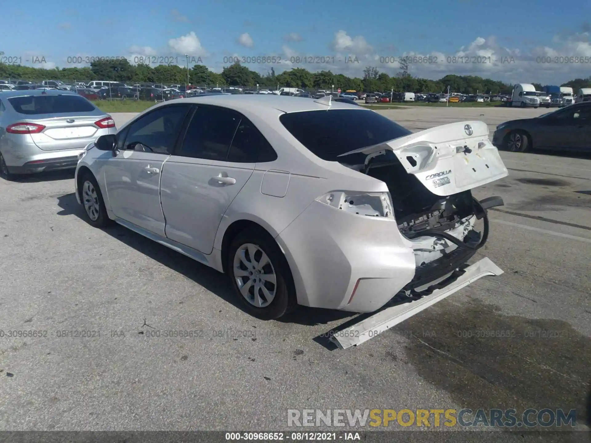 3 Photograph of a damaged car JTDEPMAE0MJ181202 TOYOTA COROLLA 2021