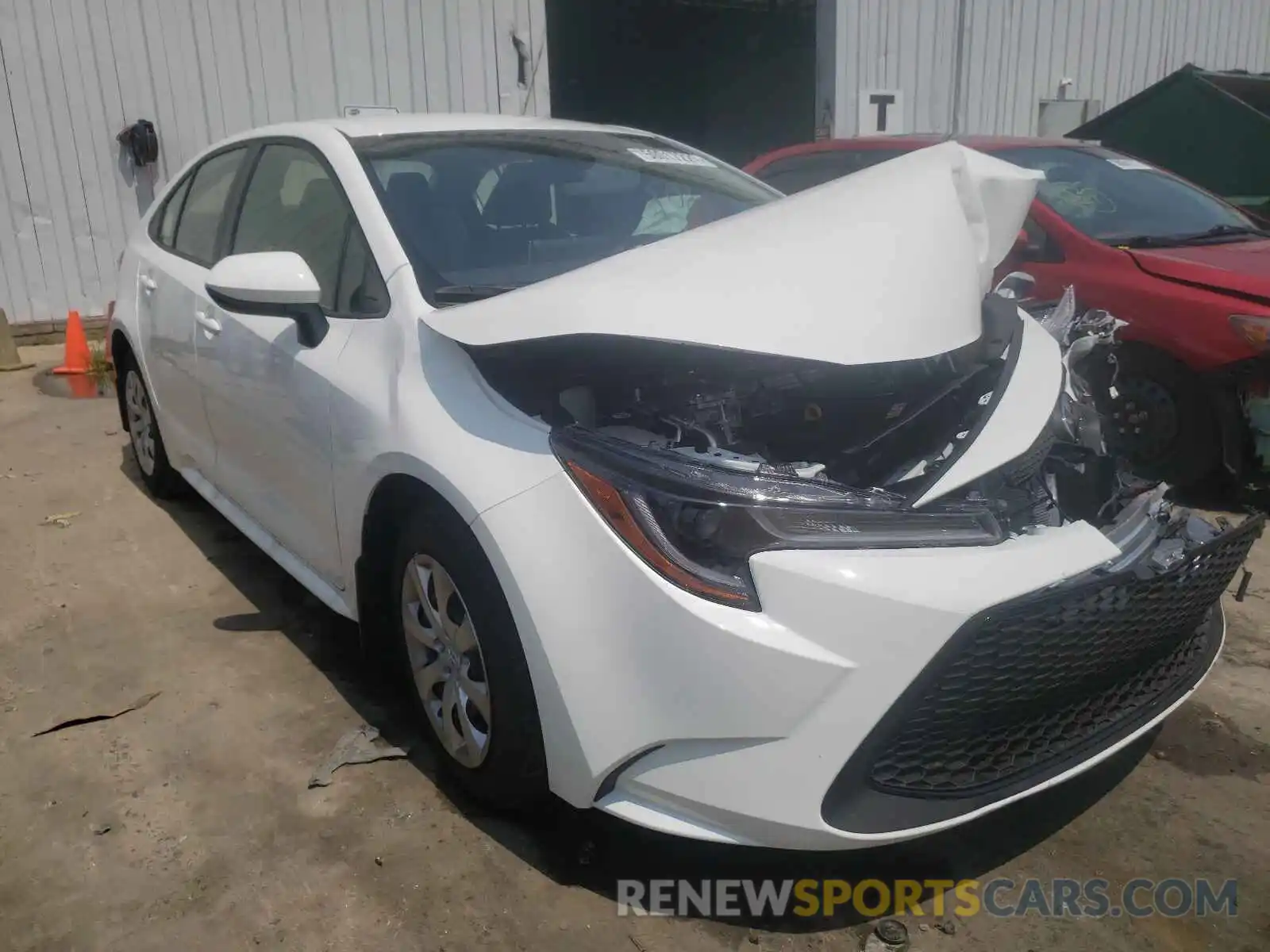 1 Photograph of a damaged car JTDEPMAE0MJ181264 TOYOTA COROLLA 2021