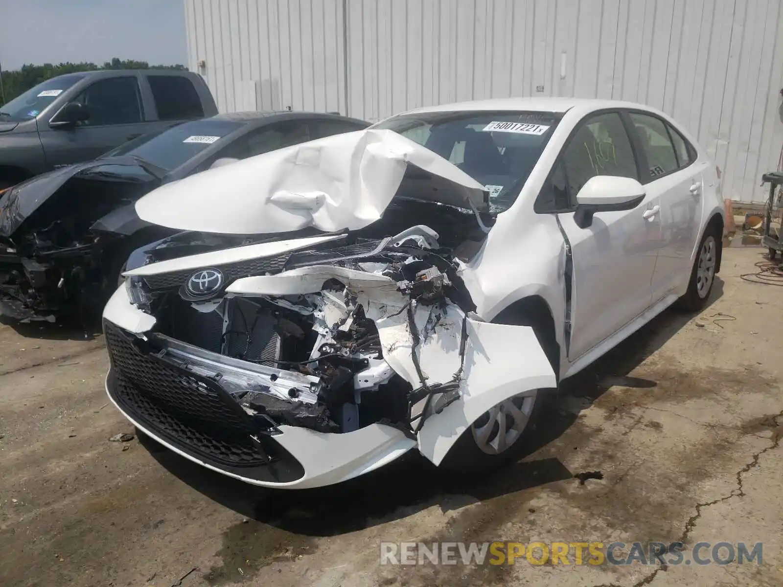 2 Photograph of a damaged car JTDEPMAE0MJ181264 TOYOTA COROLLA 2021