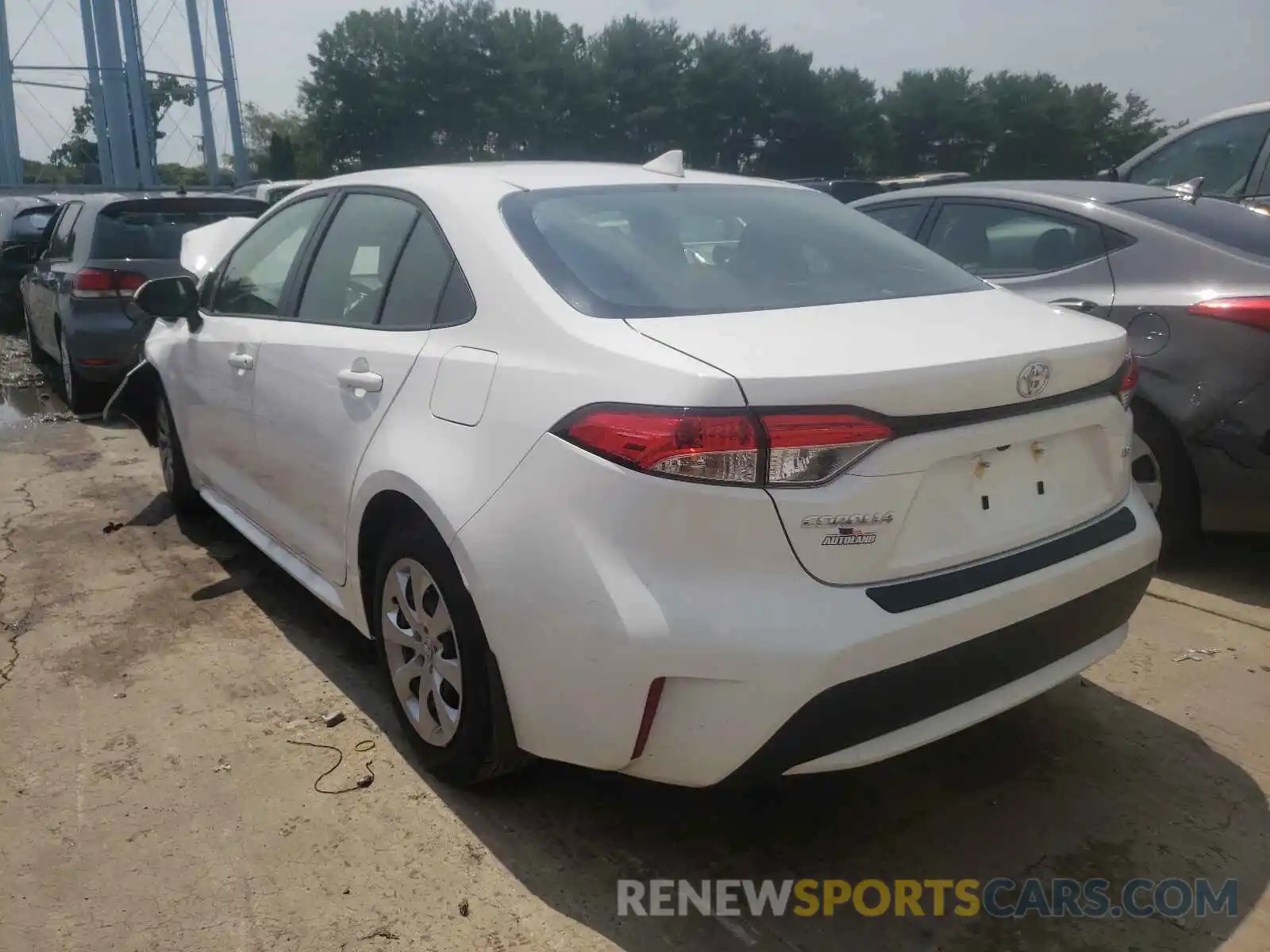 3 Photograph of a damaged car JTDEPMAE0MJ181264 TOYOTA COROLLA 2021