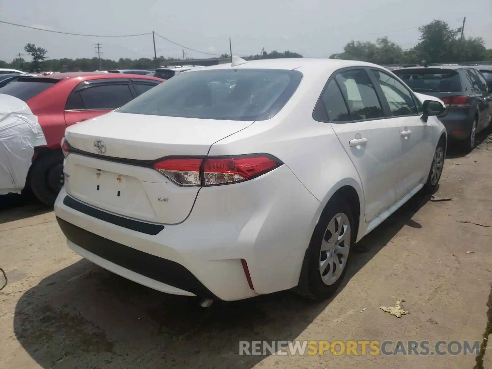 4 Photograph of a damaged car JTDEPMAE0MJ181264 TOYOTA COROLLA 2021