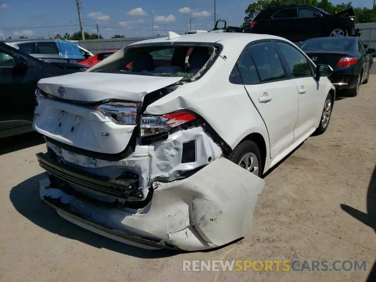 4 Photograph of a damaged car JTDEPMAE0MJ183306 TOYOTA COROLLA 2021