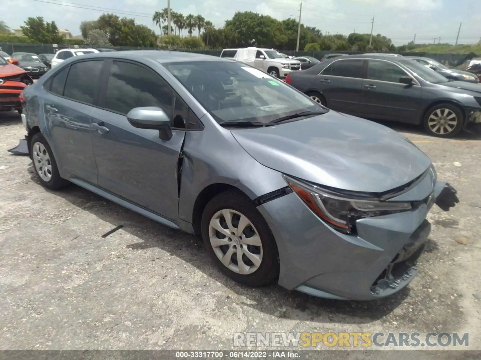 1 Photograph of a damaged car JTDEPMAE0MJ183774 TOYOTA COROLLA 2021