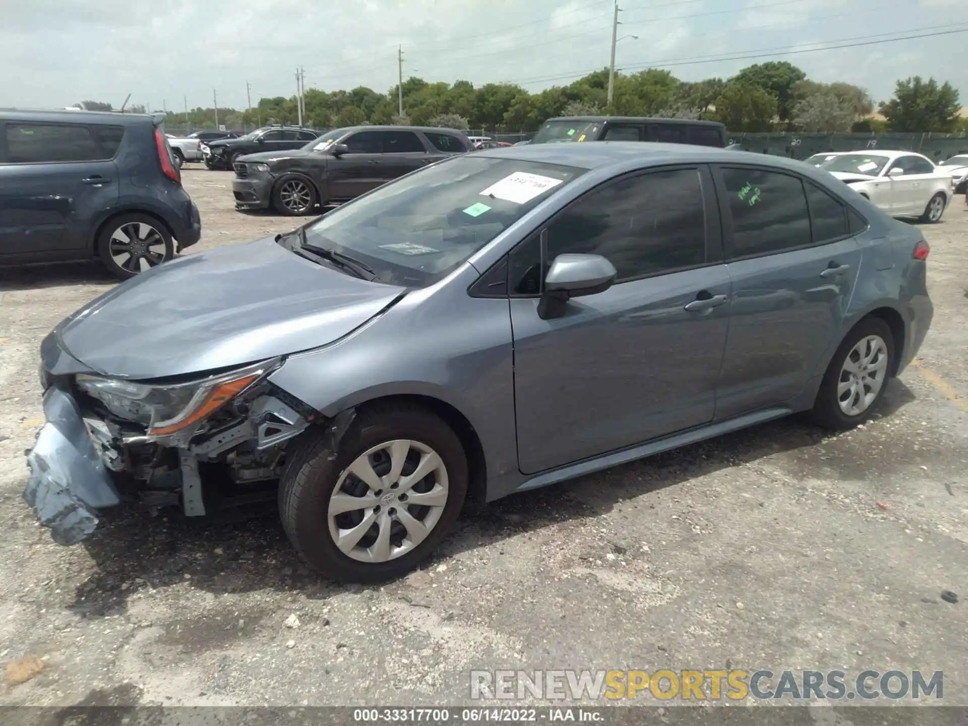 2 Photograph of a damaged car JTDEPMAE0MJ183774 TOYOTA COROLLA 2021