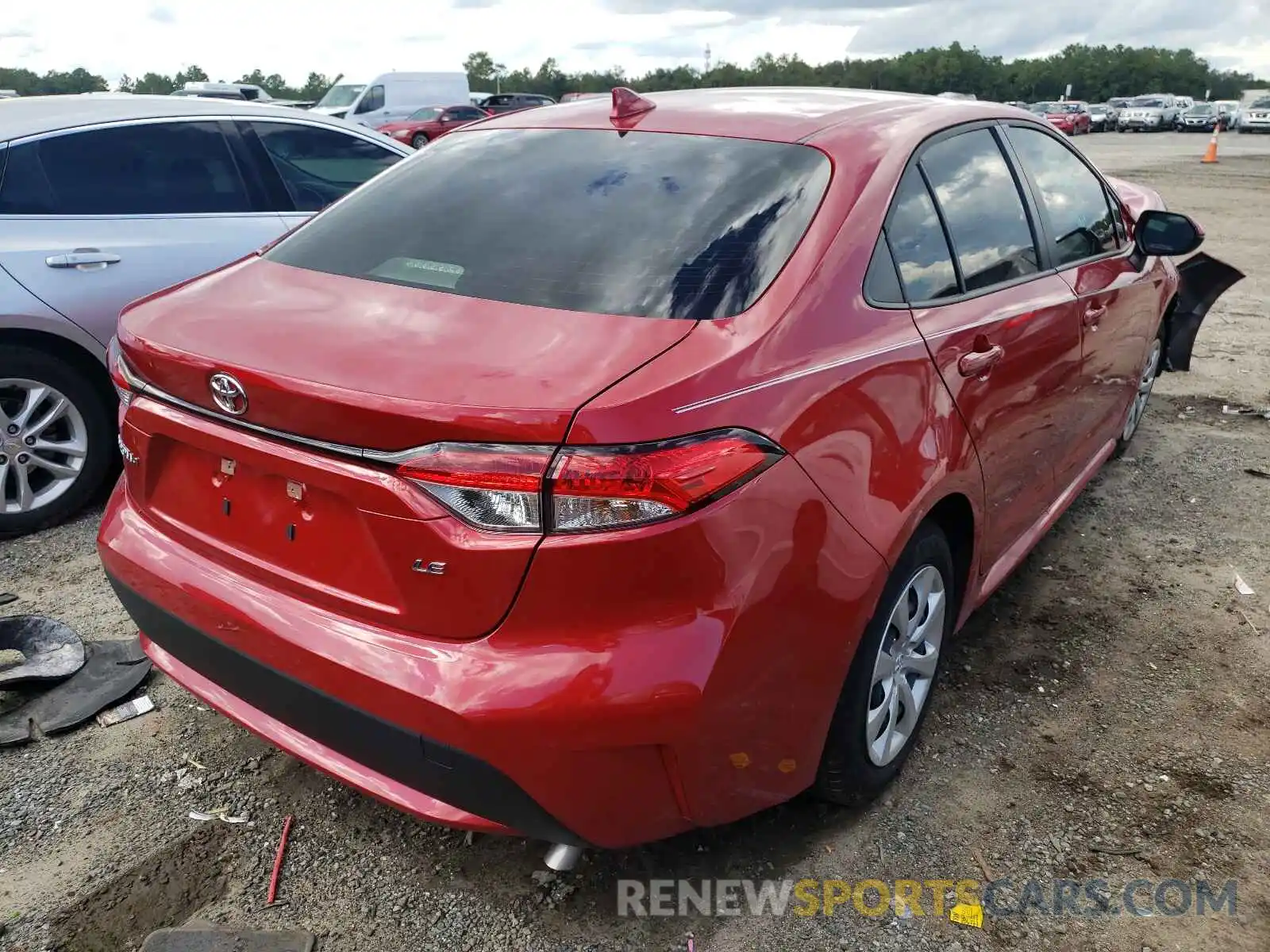 4 Photograph of a damaged car JTDEPMAE0MJ183791 TOYOTA COROLLA 2021