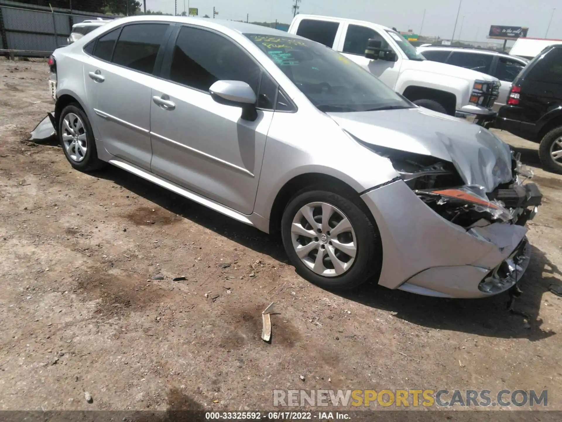 1 Photograph of a damaged car JTDEPMAE0MJ186092 TOYOTA COROLLA 2021