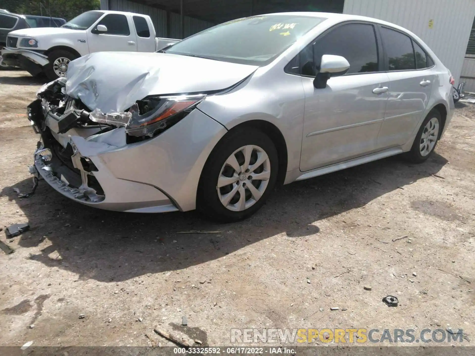 2 Photograph of a damaged car JTDEPMAE0MJ186092 TOYOTA COROLLA 2021