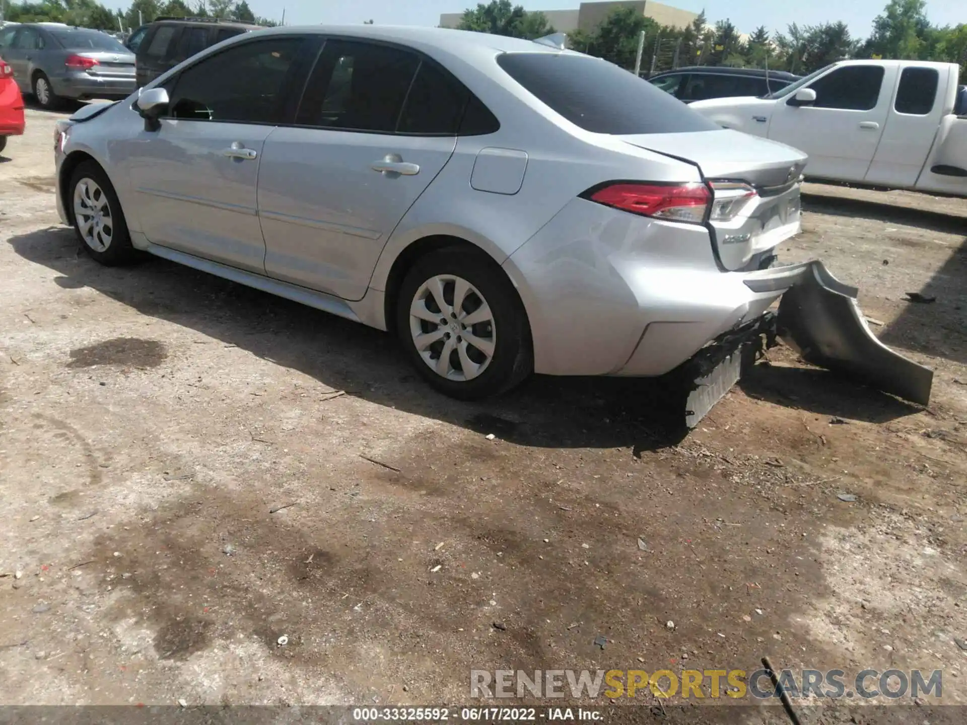 3 Photograph of a damaged car JTDEPMAE0MJ186092 TOYOTA COROLLA 2021