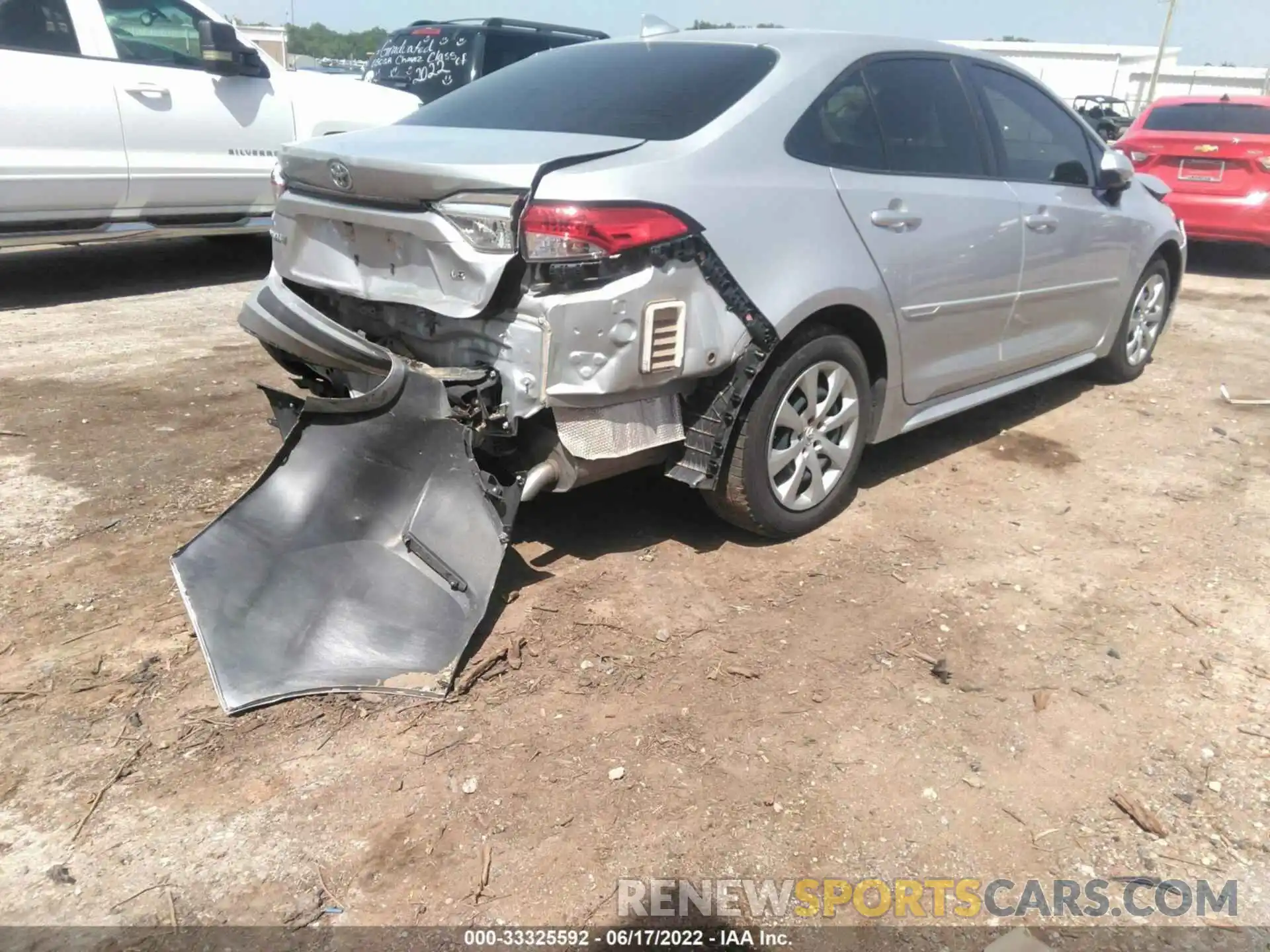 4 Photograph of a damaged car JTDEPMAE0MJ186092 TOYOTA COROLLA 2021